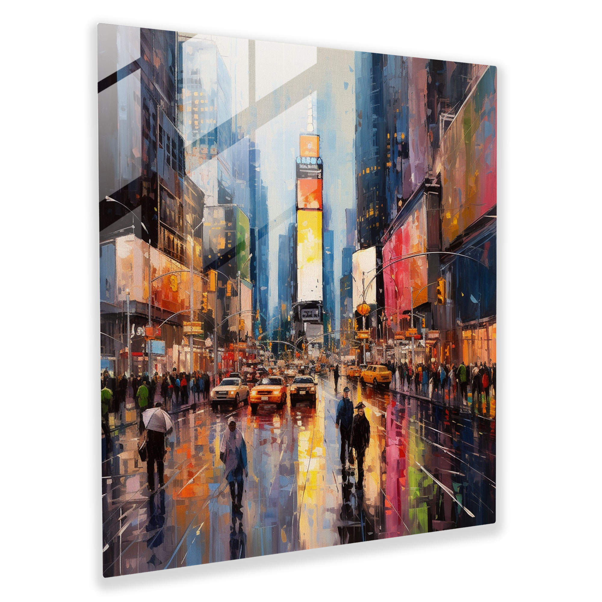 Cool City Vibes Glasbild - Urbanes Leben