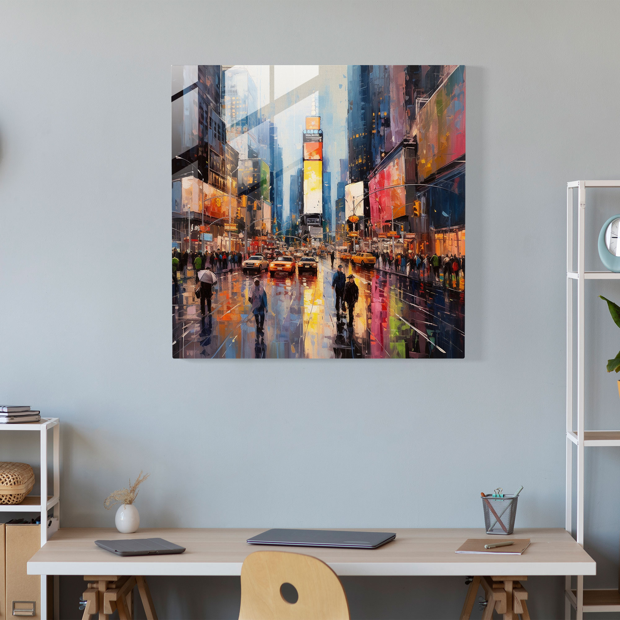 Cool City Vibes Glasbild - Urbanes Leben