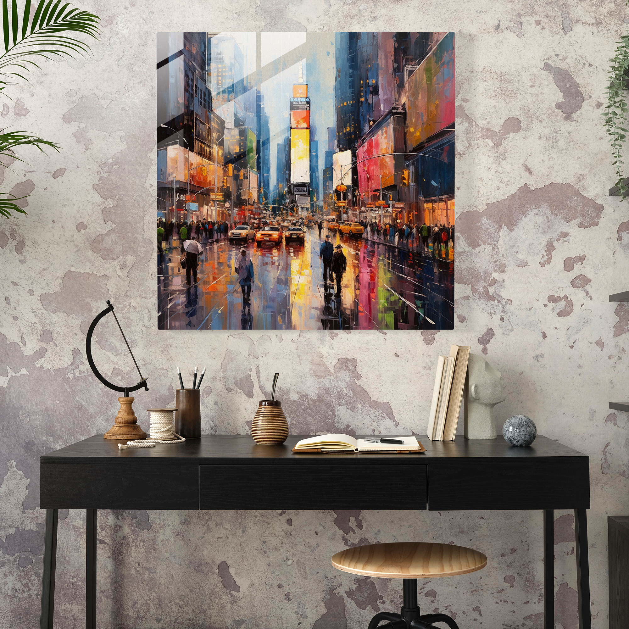 Cool City Vibes Glasbild - Urbanes Leben