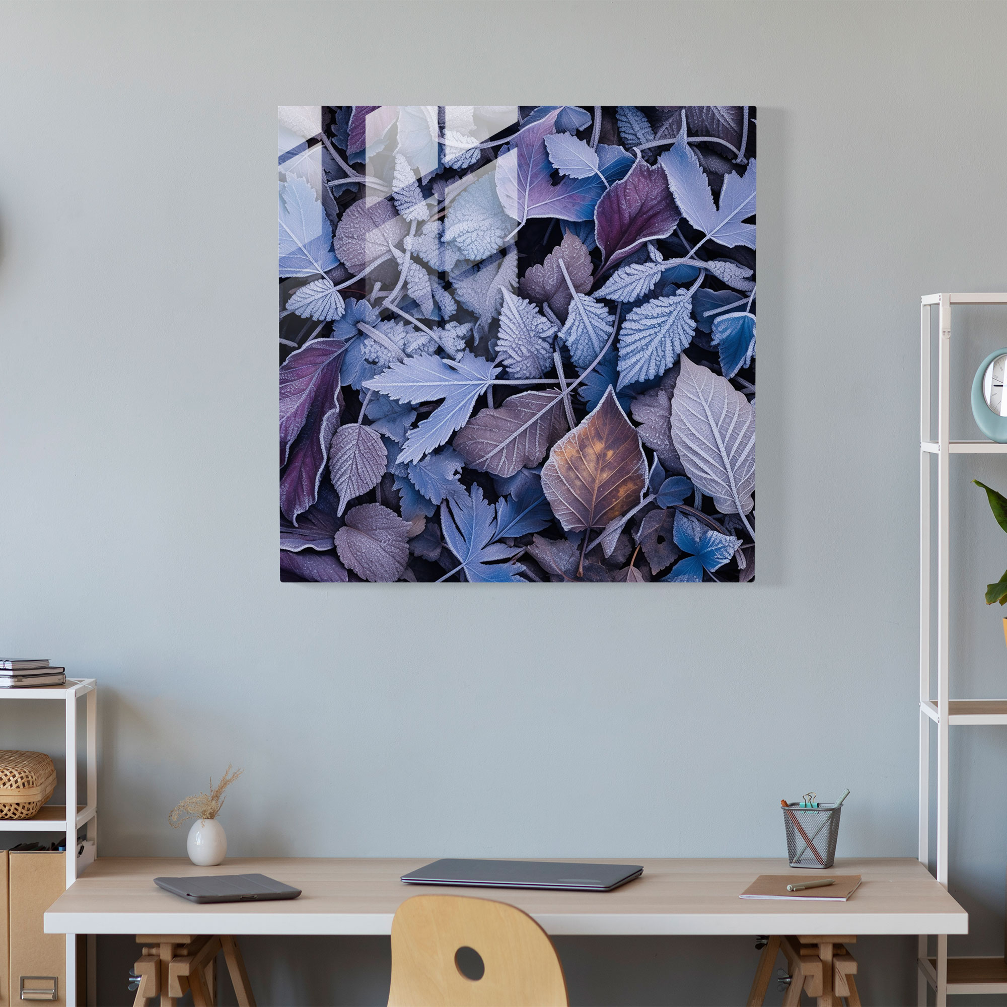 Cool Frost Glasbild - Moderne Wanddekoration für Zuhause