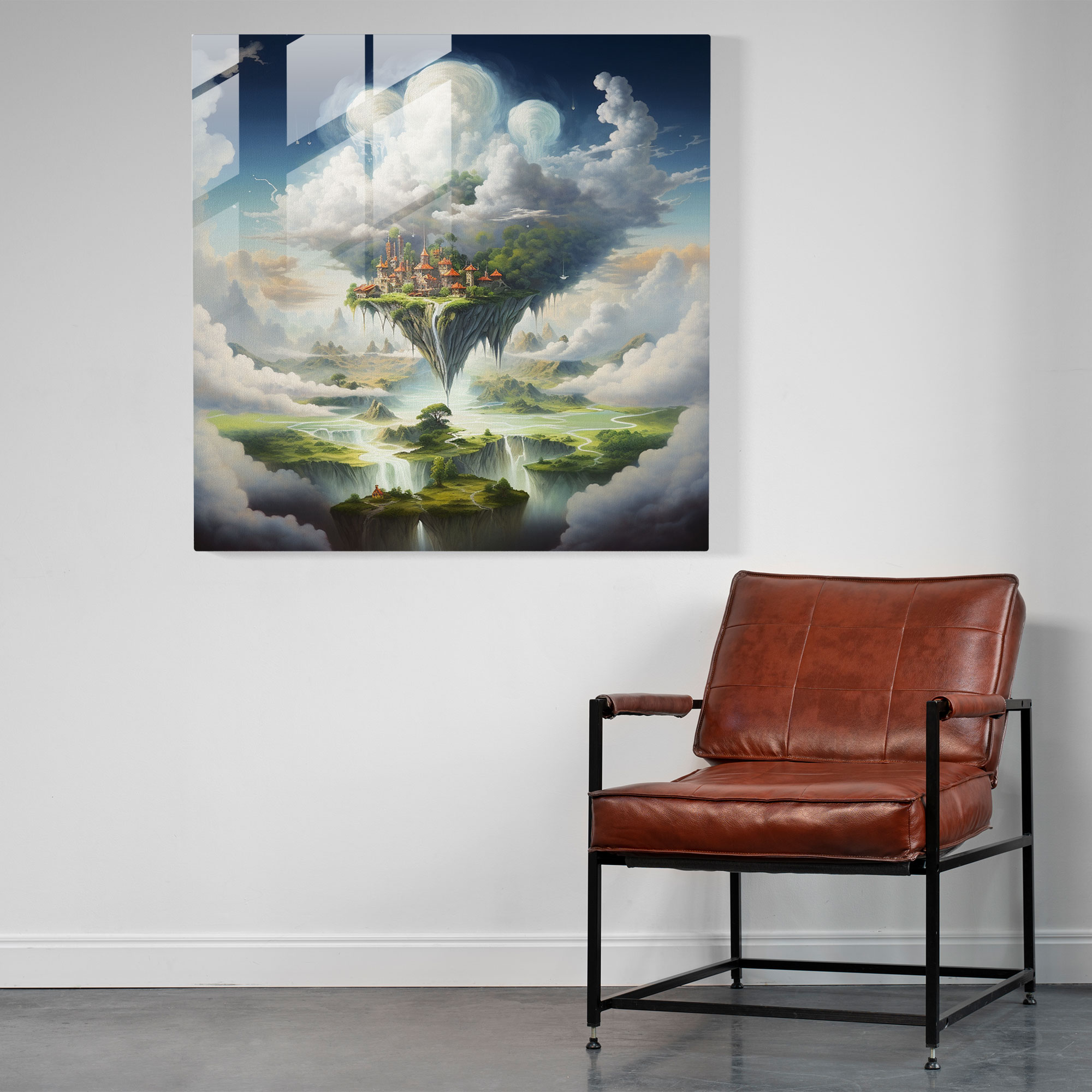 Faszinierendes Glasbild - Malerei Glaswandkunst surreal