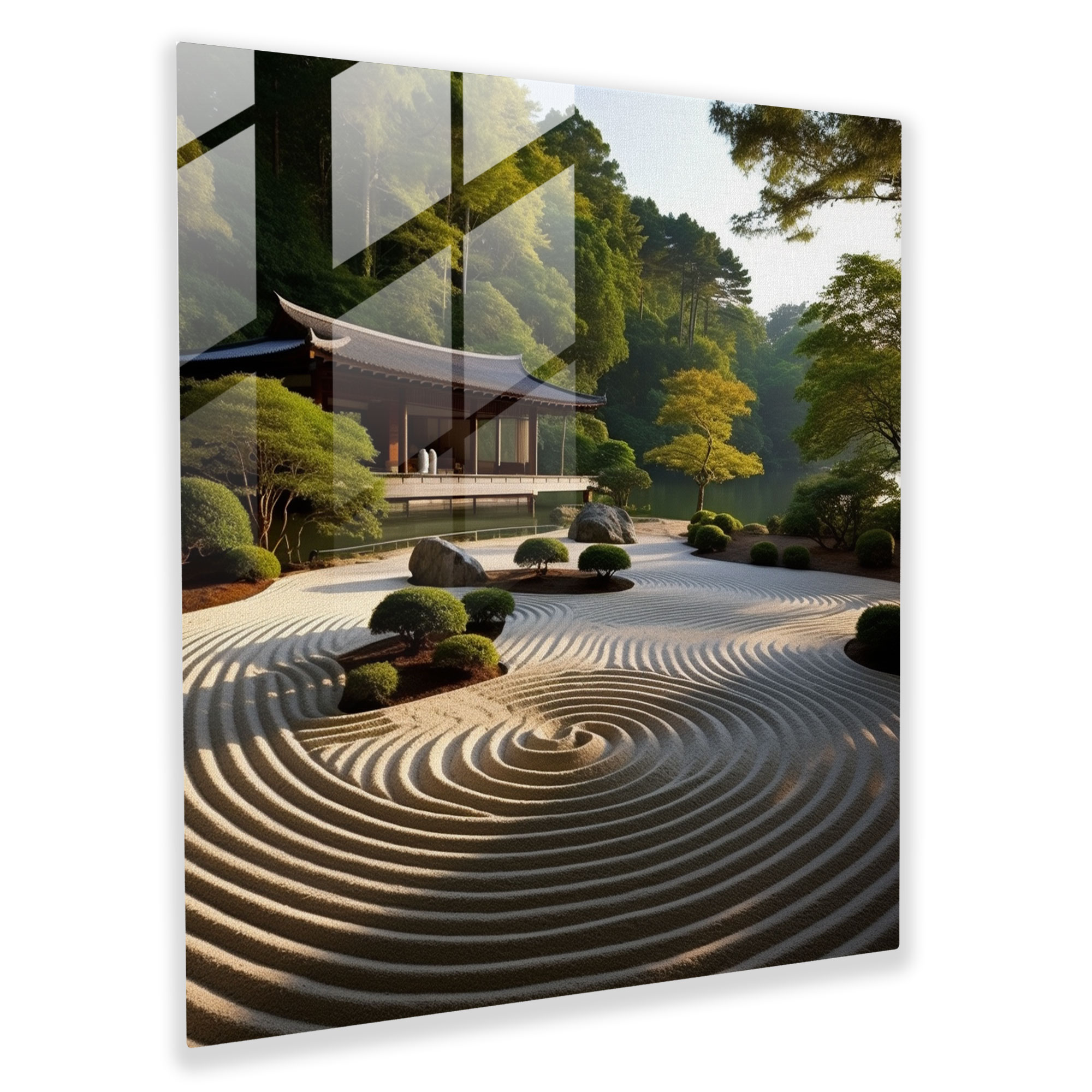 Cool Zen Glasbild - Gelassenheit und Ruhe für Zuhause
