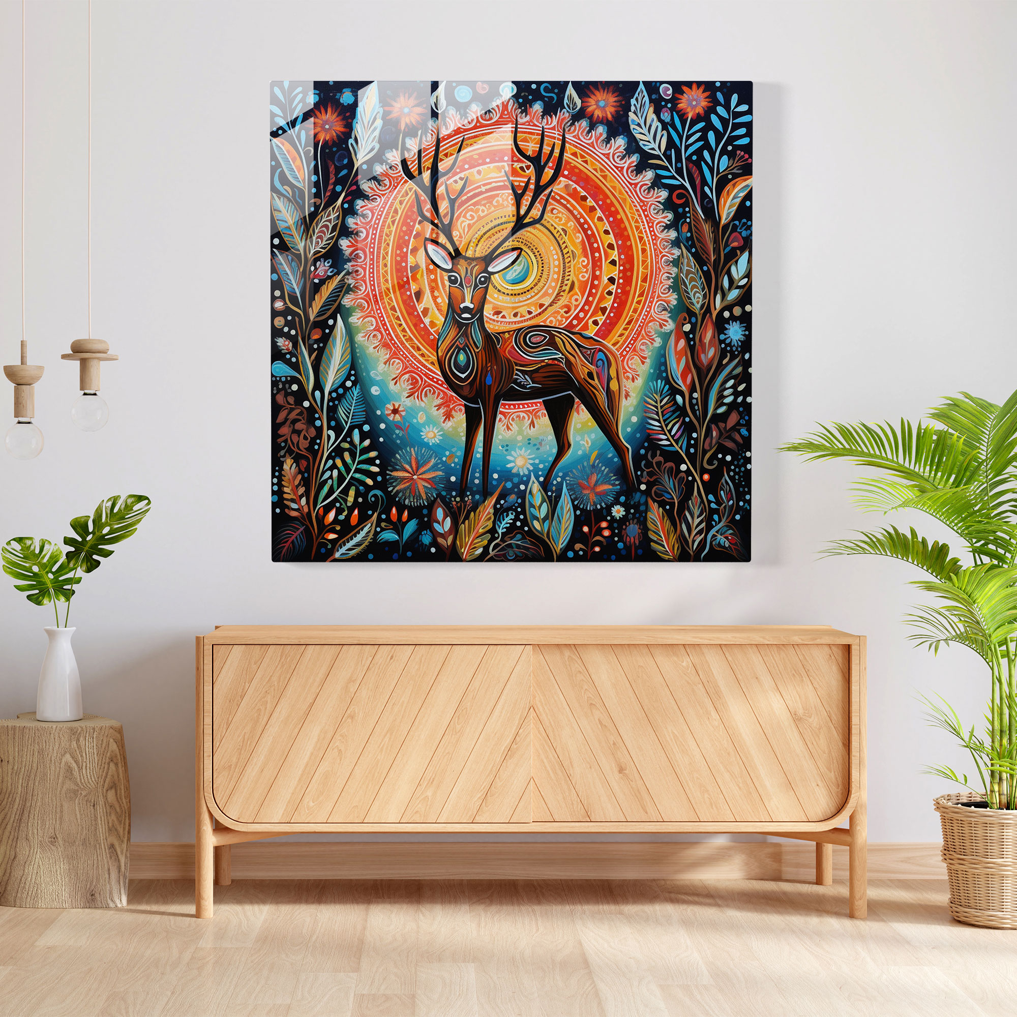 Wildlife Significance Glass Print - Aboriginal, Glass Wall Art, Glass Print, Home Decoration