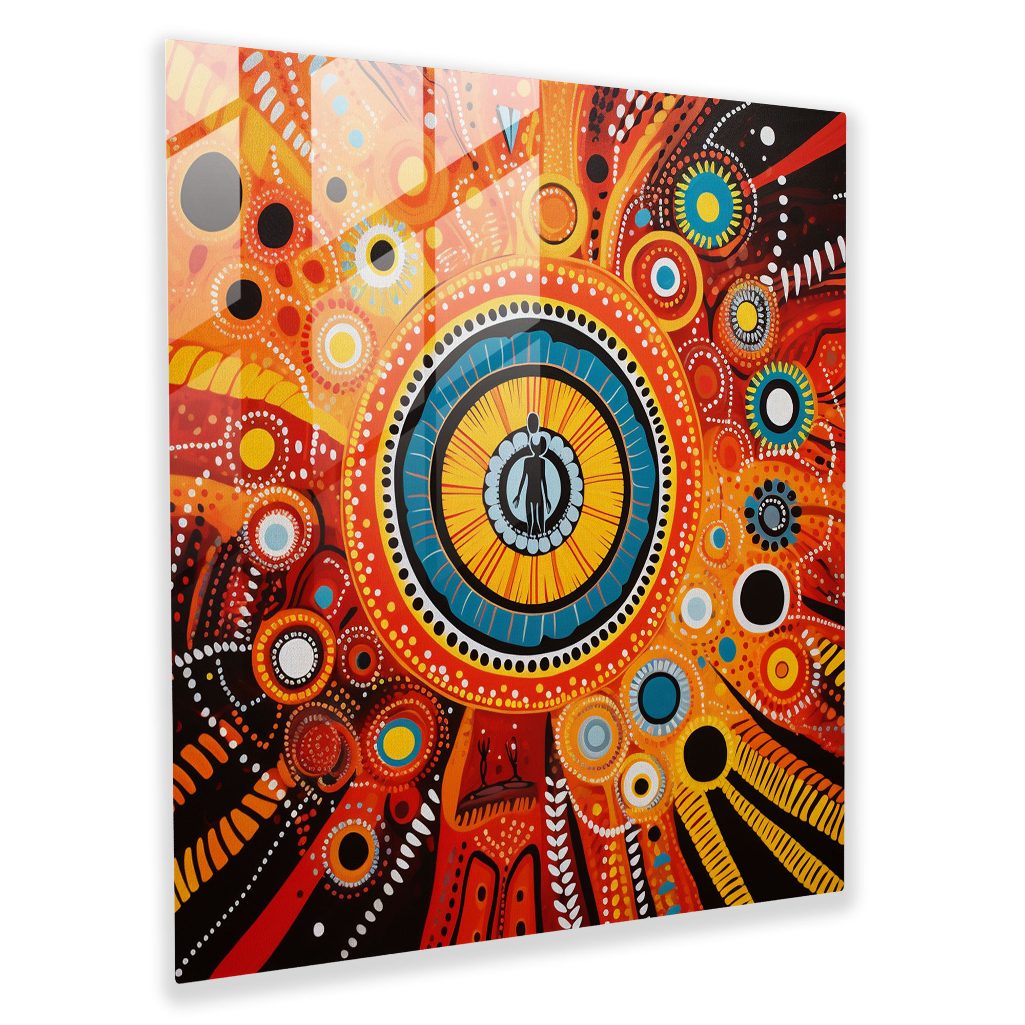 Cultural Identity Glass Print - Aboriginal, Cultural Identity, Glass Print, Glass Art