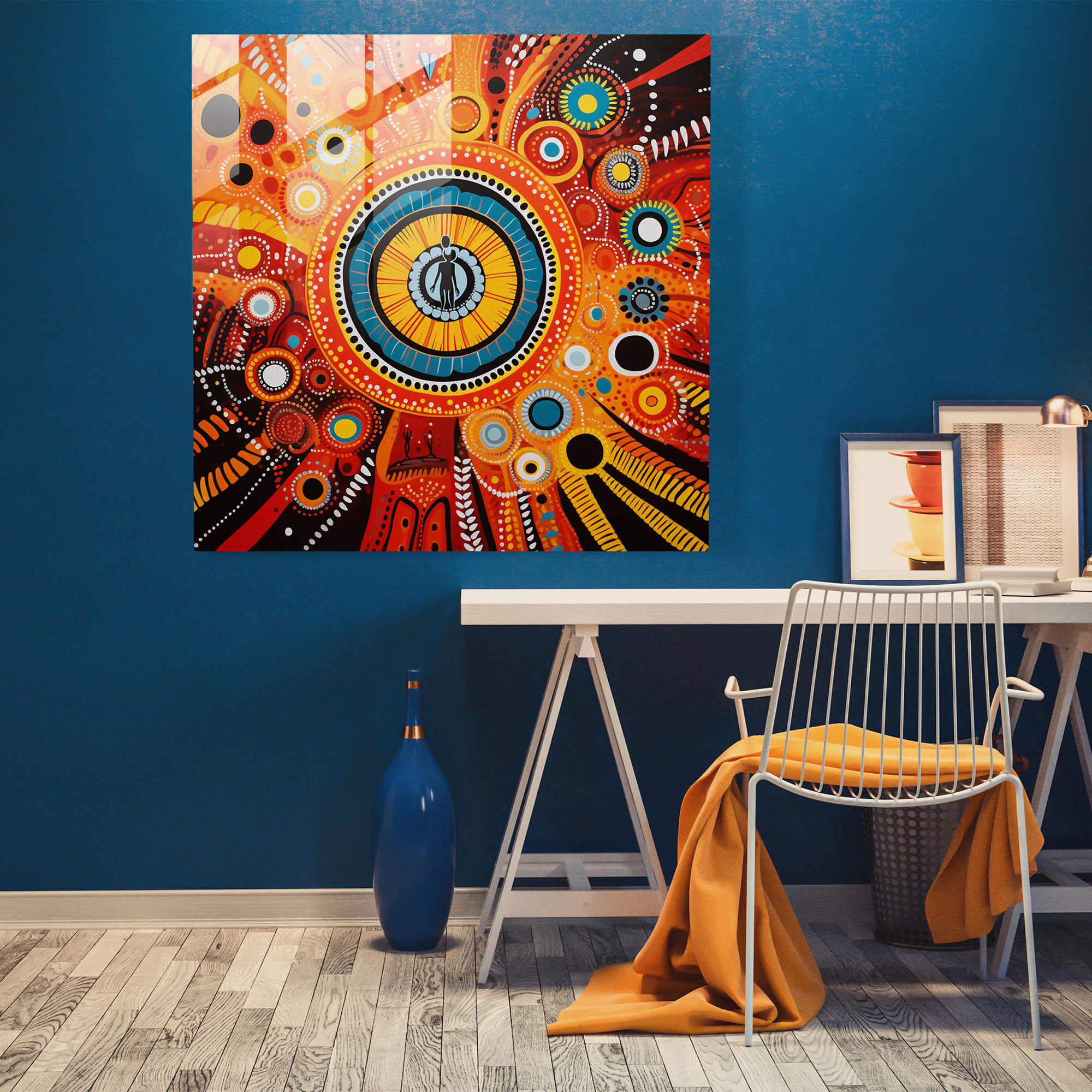 Cultural Identity Glass Print - Aboriginal, Cultural Identity, Glass Print, Glass Art