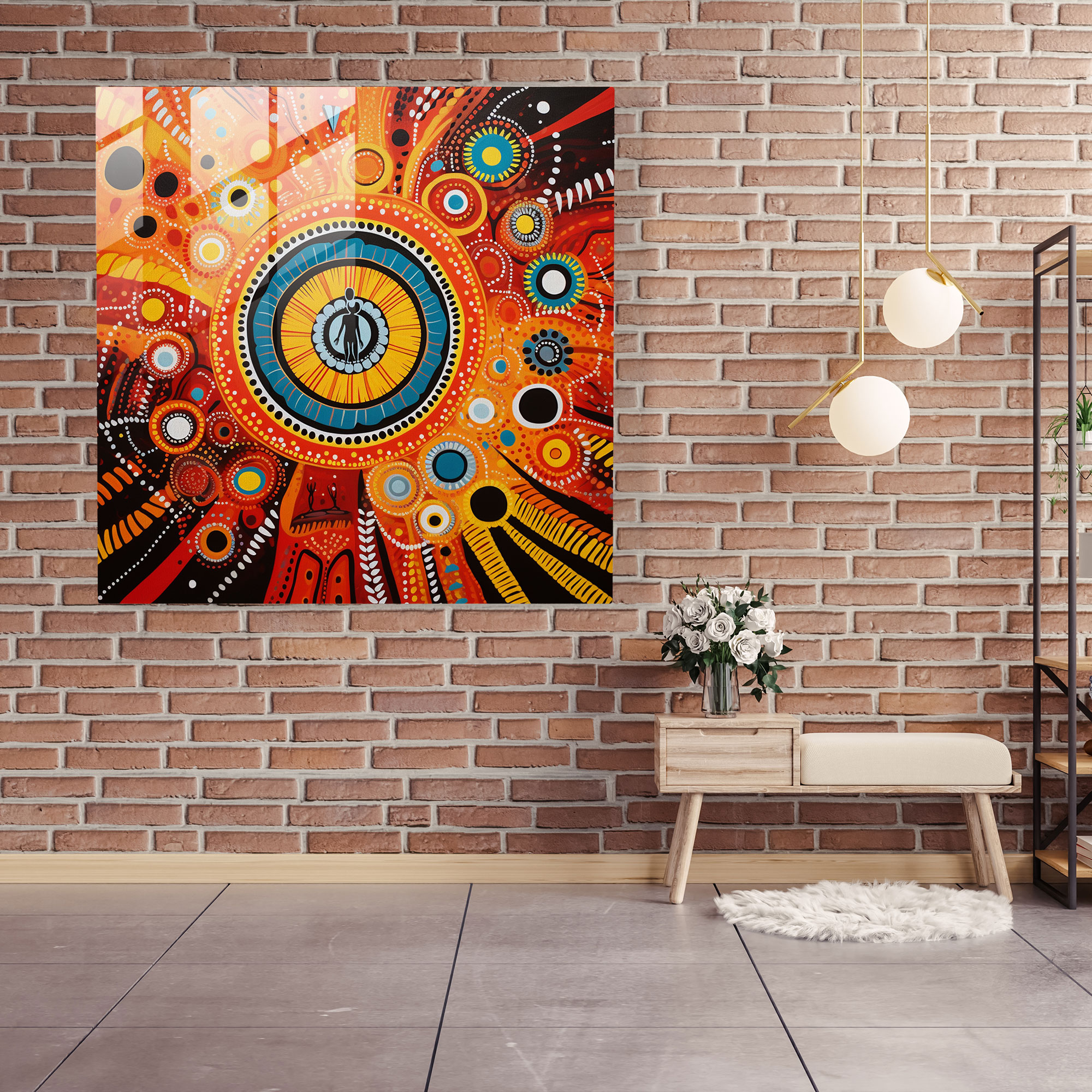 Cultural Identity Glass Print - Aboriginal, Cultural Identity, Glass Print, Glass Art