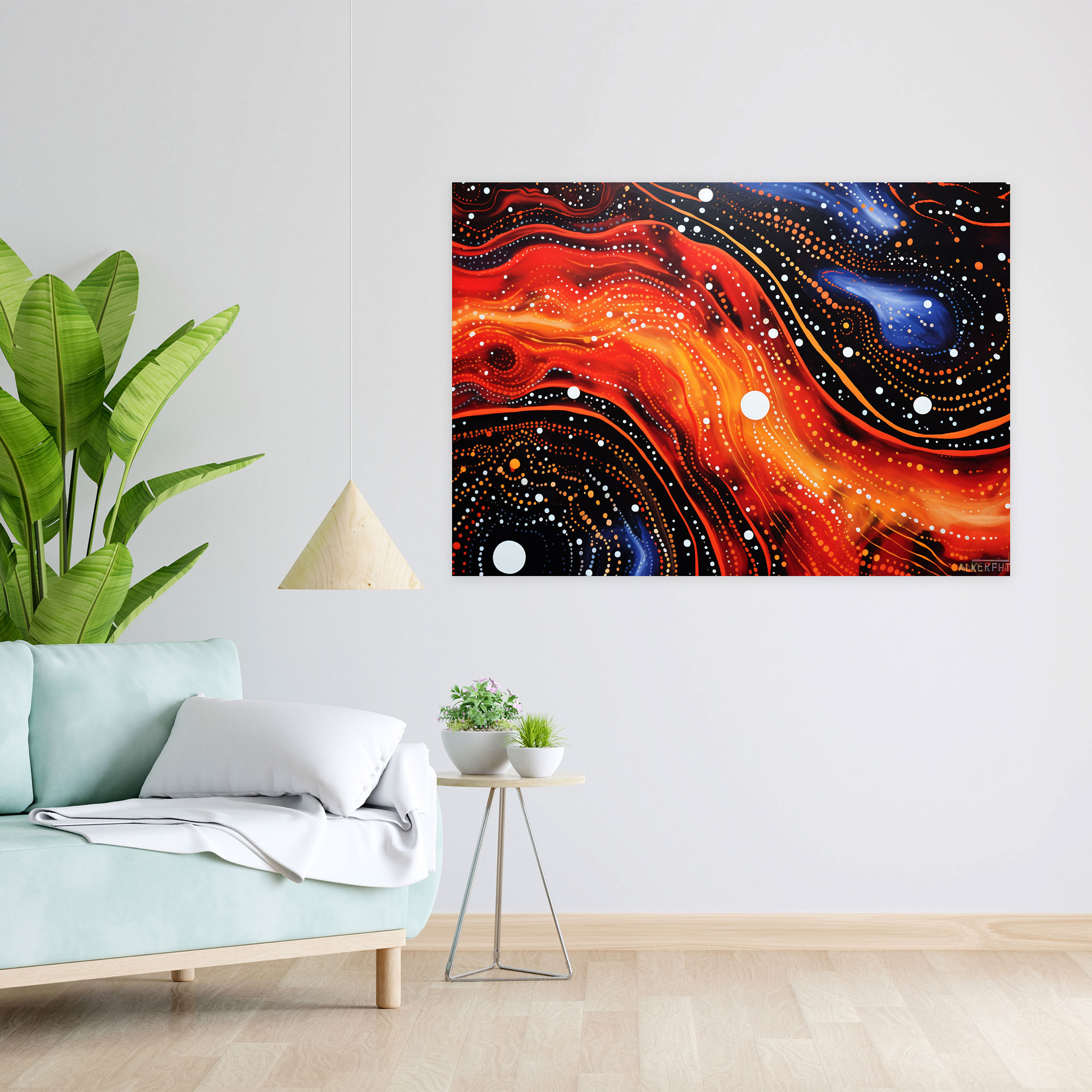 Aboriginal Dreamtime Wall Art - Aborginal, Acrylic Painting, Dreamtime, Canvas Print