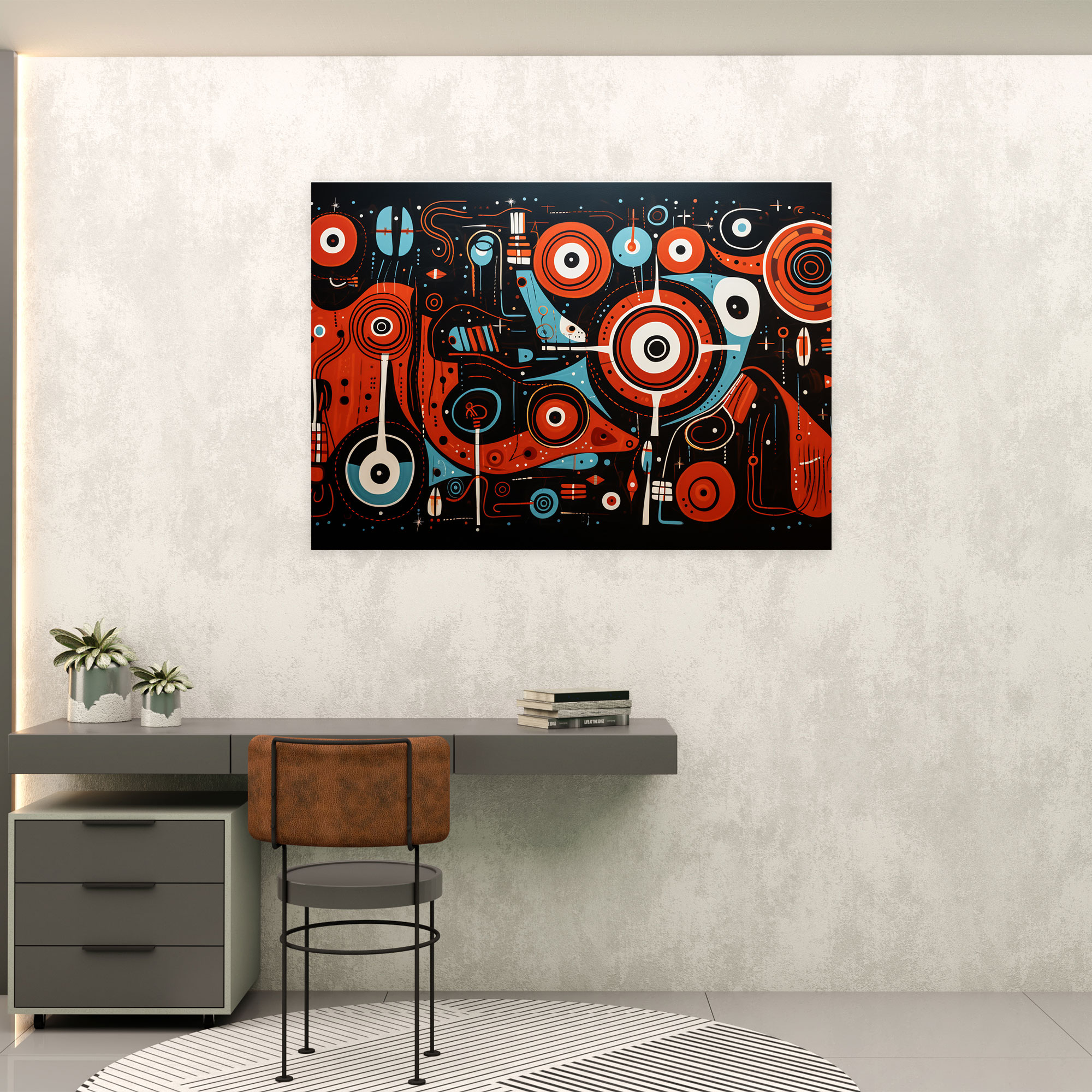 Contemporary Aboriginal Wall Decoration - Aborginal, Traditional Symbols, Aboriginal Art, Home Decoration