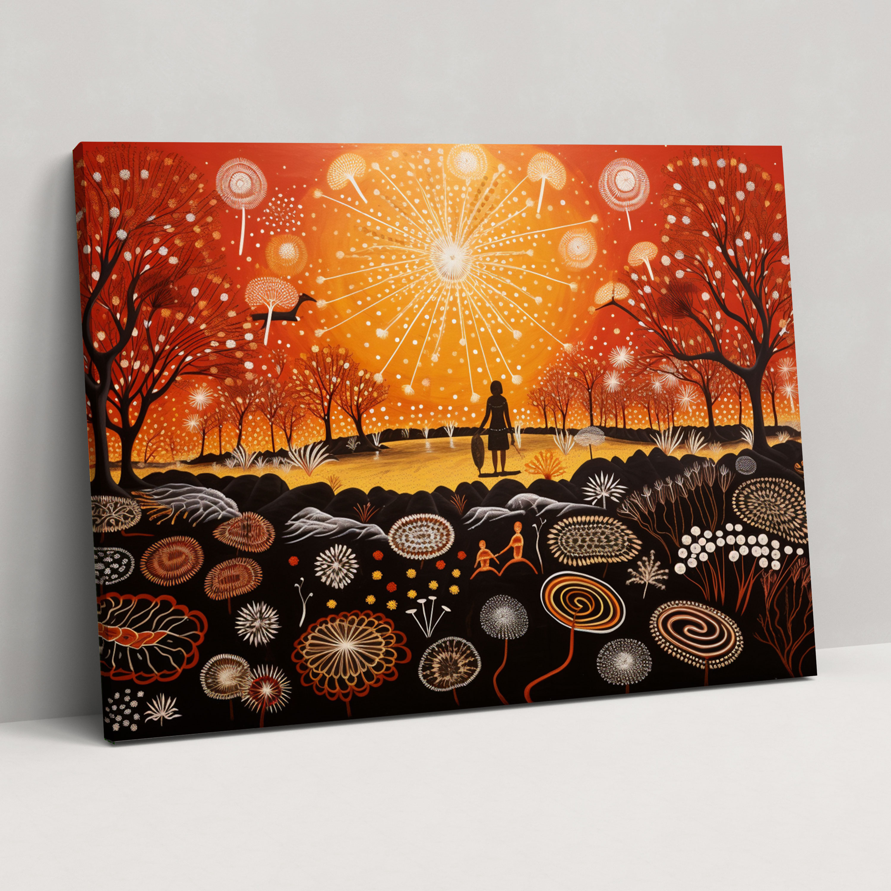 Traditional Aboriginal Wall Art - Aborginal, Home Decoration, Wall Art, Aboriginal