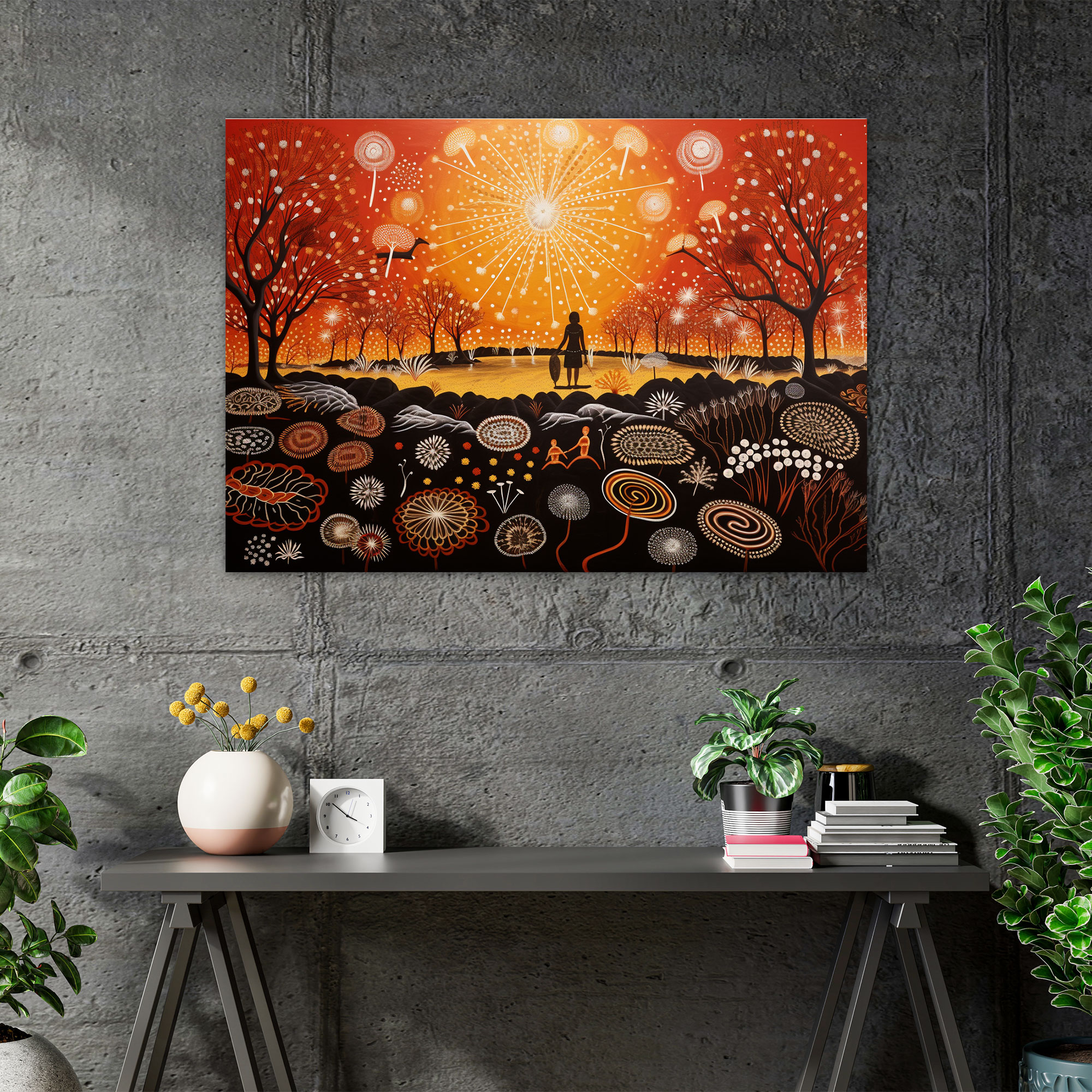 Traditional Aboriginal Wall Art - Aborginal, Home Decoration, Wall Art, Aboriginal
