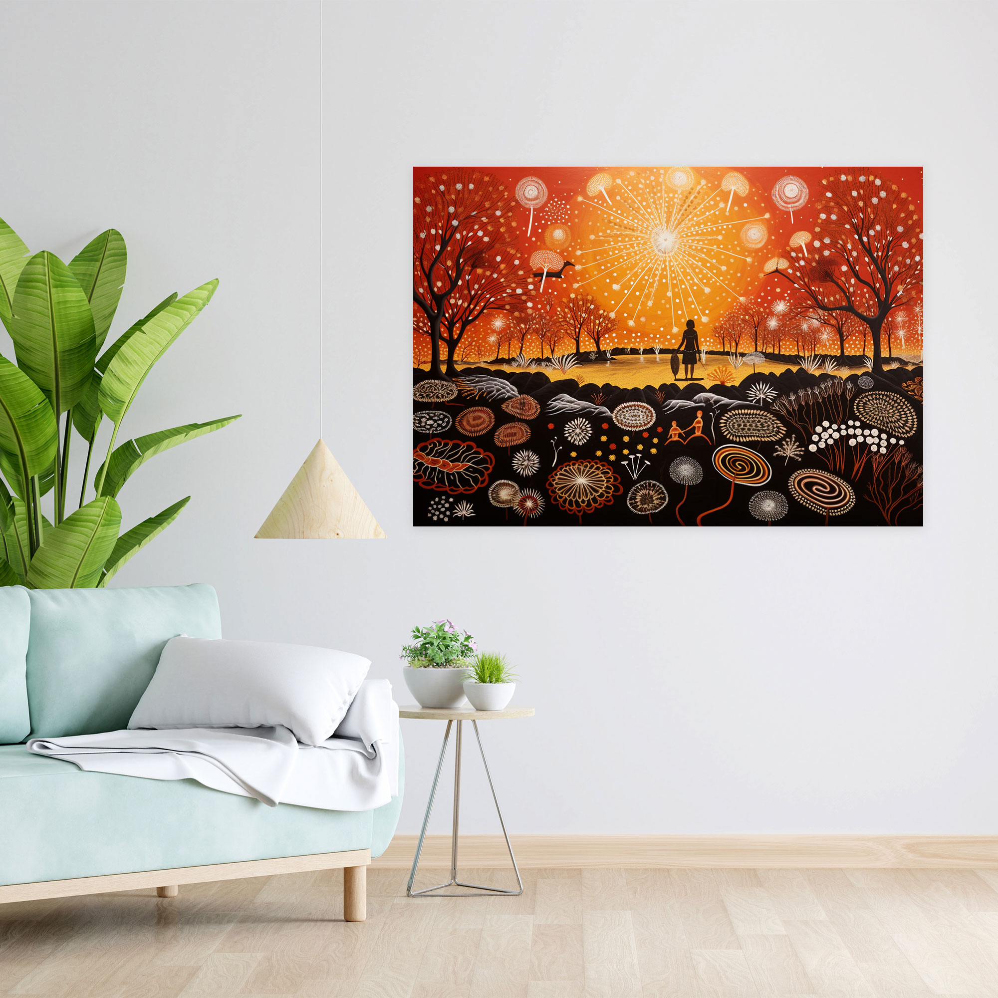 Traditional Aboriginal Wall Art - Aborginal, Home Decoration, Wall Art, Aboriginal