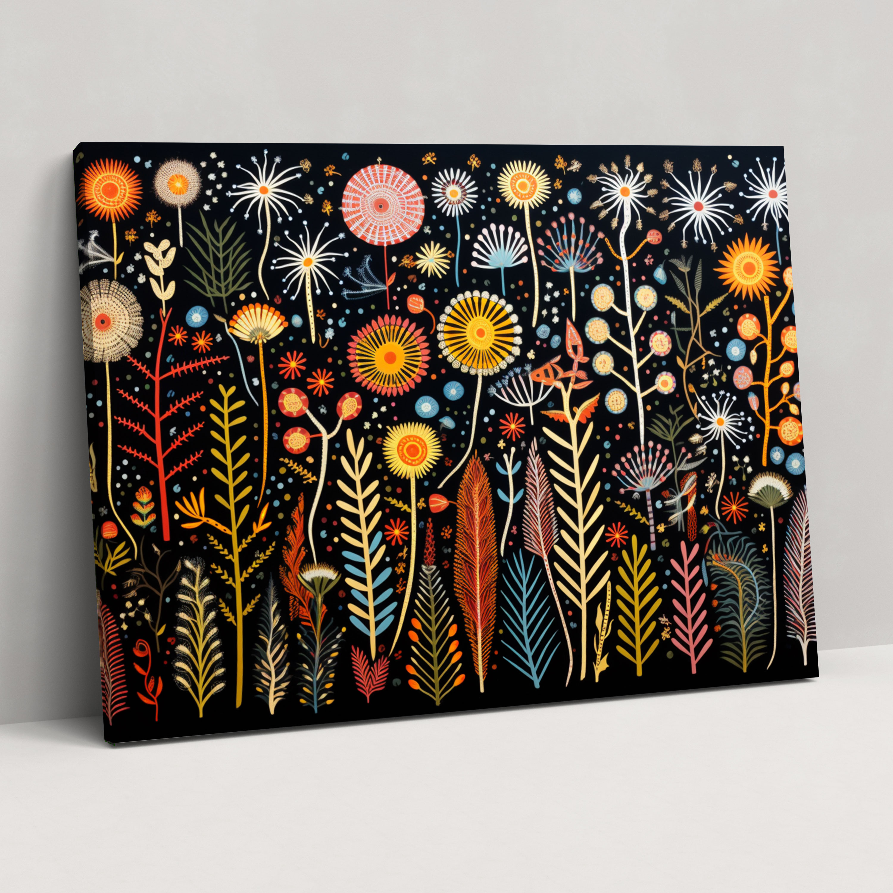 Indigenous Bush Medicine Canvas Print - Aborginal, Canvas Print, Healing Plants, Indigenous Bush Medicine Artwork