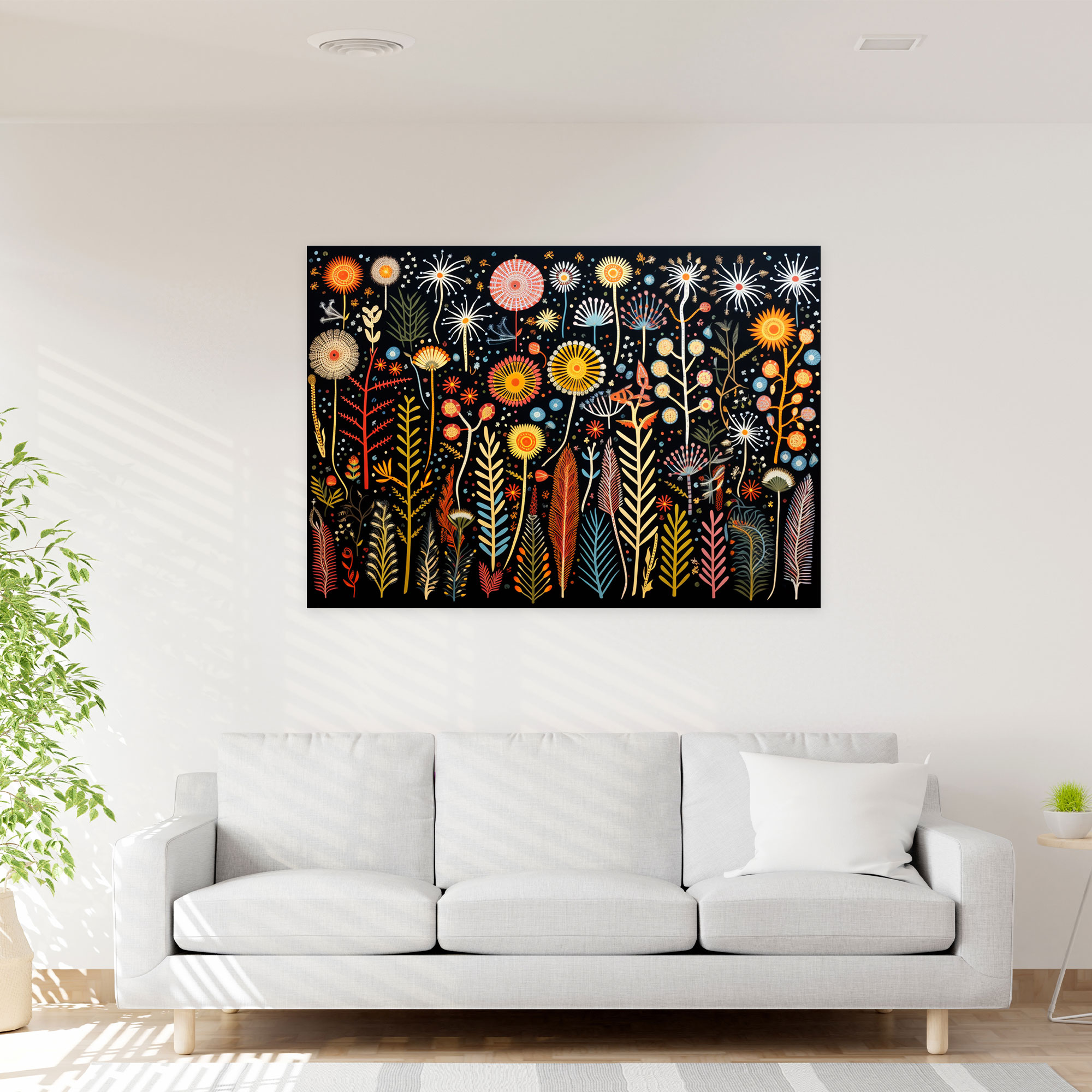 Indigenous Bush Medicine Canvas Print - Aborginal, Canvas Print, Healing Plants, Indigenous Bush Medicine Artwork