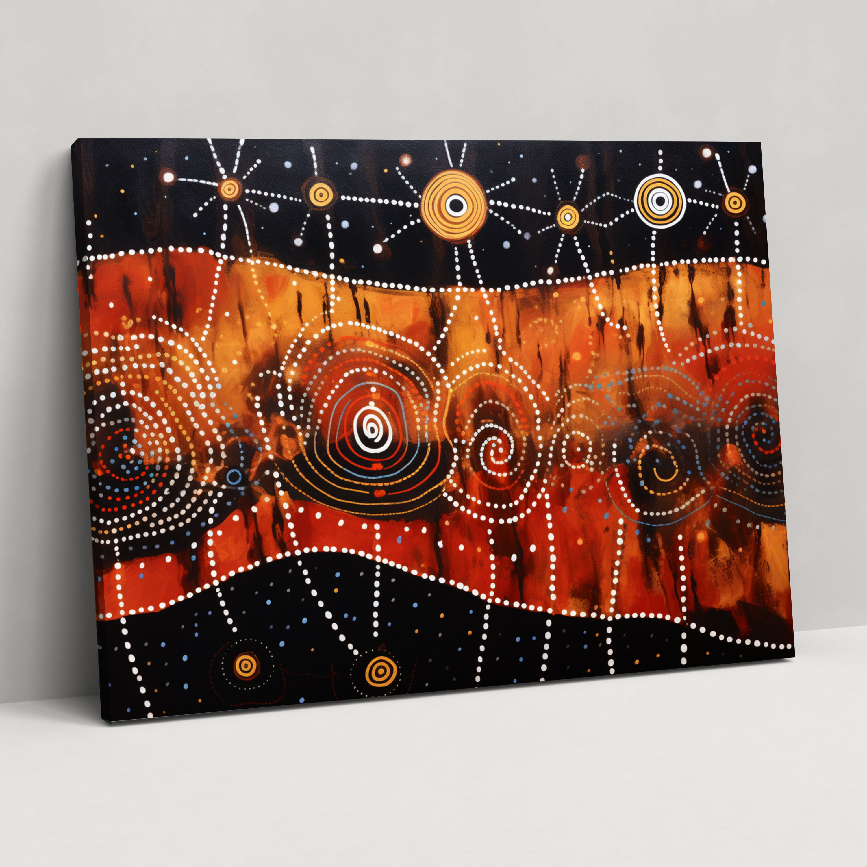 Aboriginal Constellation Wall Art - Aborginal, Aboriginal, Mythological Story, Canvas Wall Art