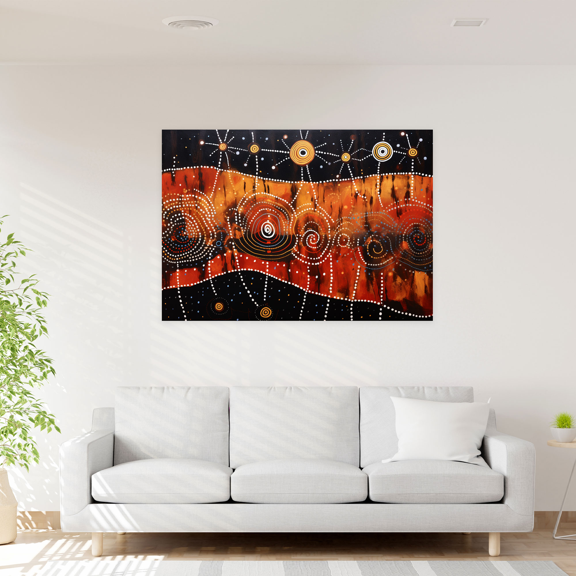 Aboriginal Constellation Wall Art - Aborginal, Aboriginal, Mythological Story, Canvas Wall Art