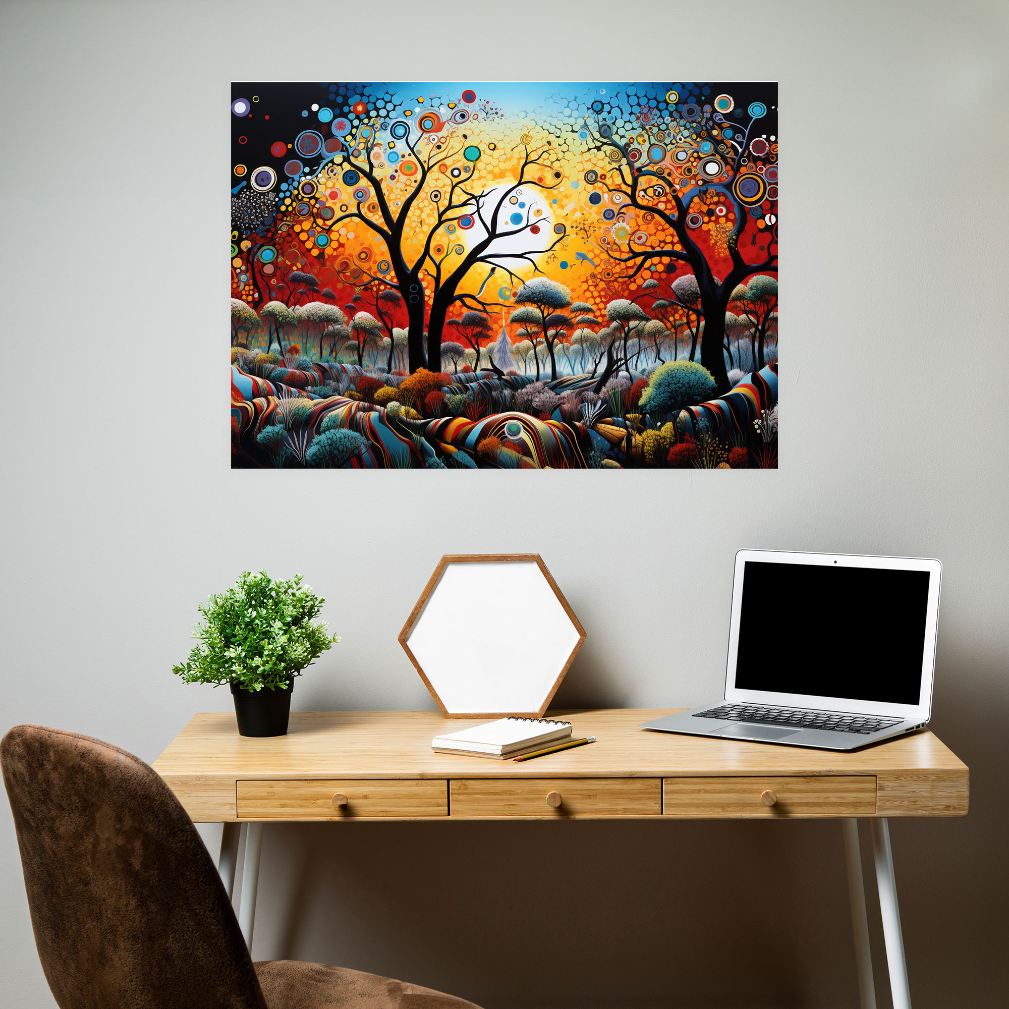 Aboriginal Bush Tucker Canvas Print - Aborginal, Home Decoration, Canvas Print, Canvas Wall Art