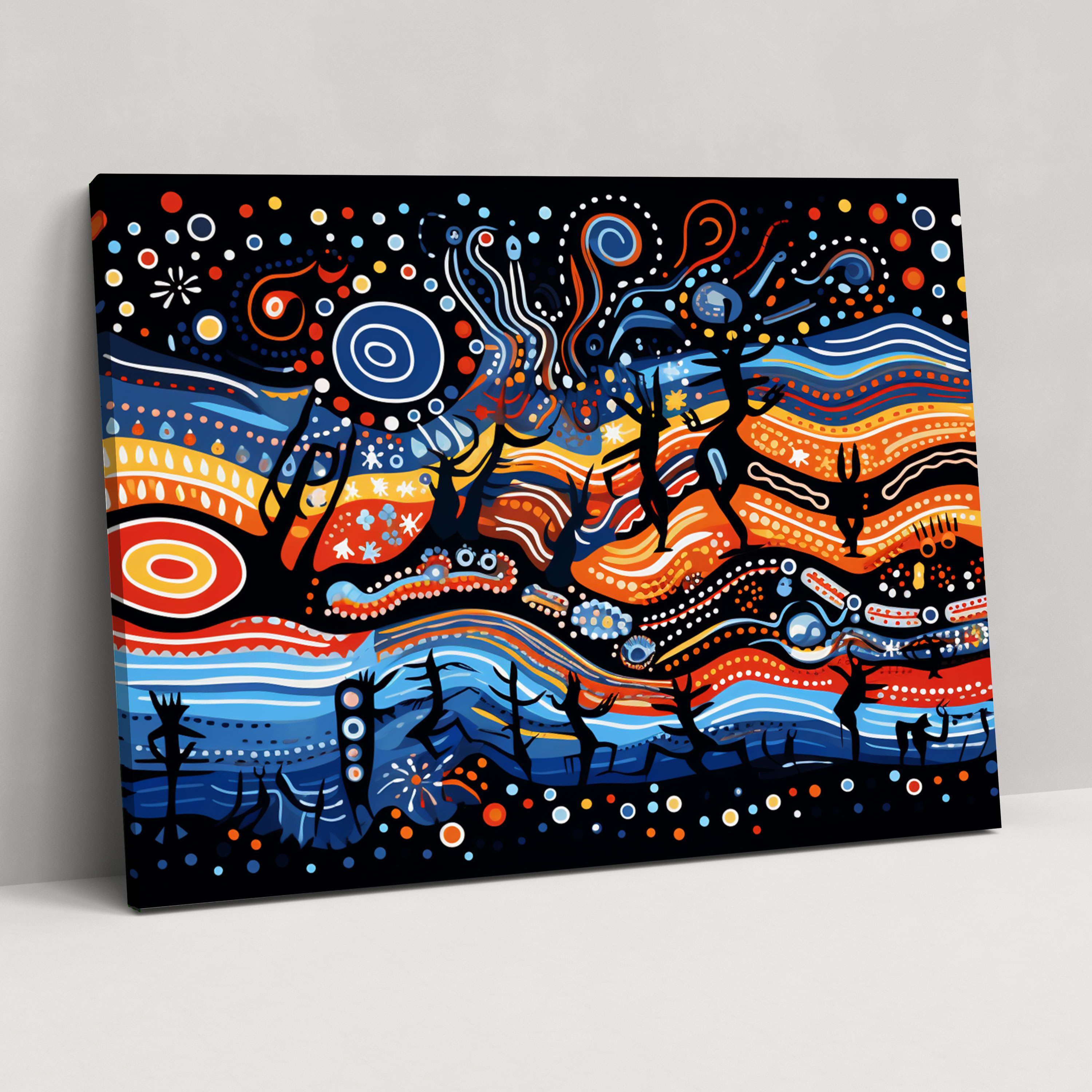 Aboriginal Canvas Print - Totem Animals And Their Spiritual Significance - Aborginal, Wall Decoration, Wall Art, Aboriginal Culture