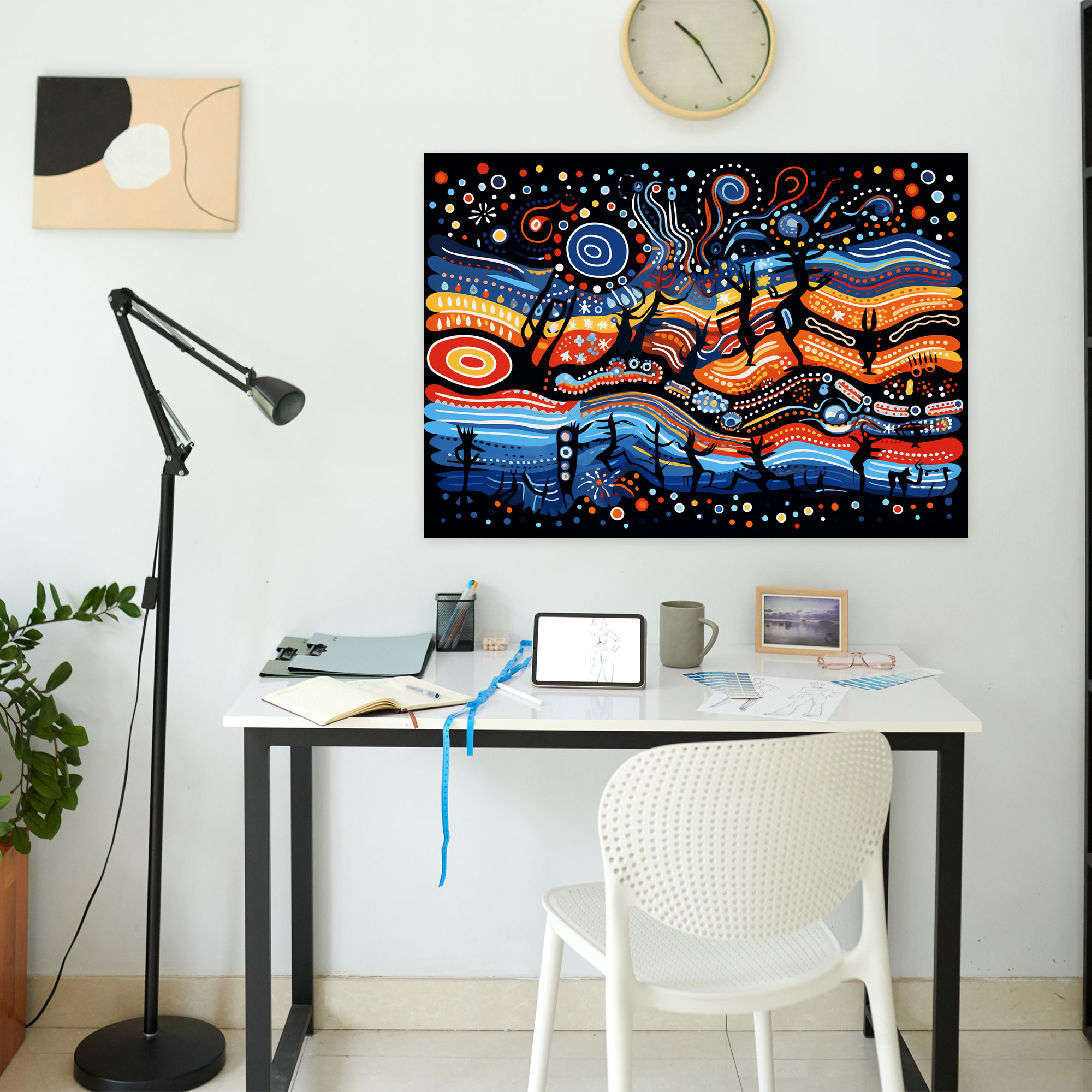 Aboriginal Canvas Print - Totem Animals And Their Spiritual Significance - Aborginal, Wall Decoration, Wall Art, Aboriginal Culture