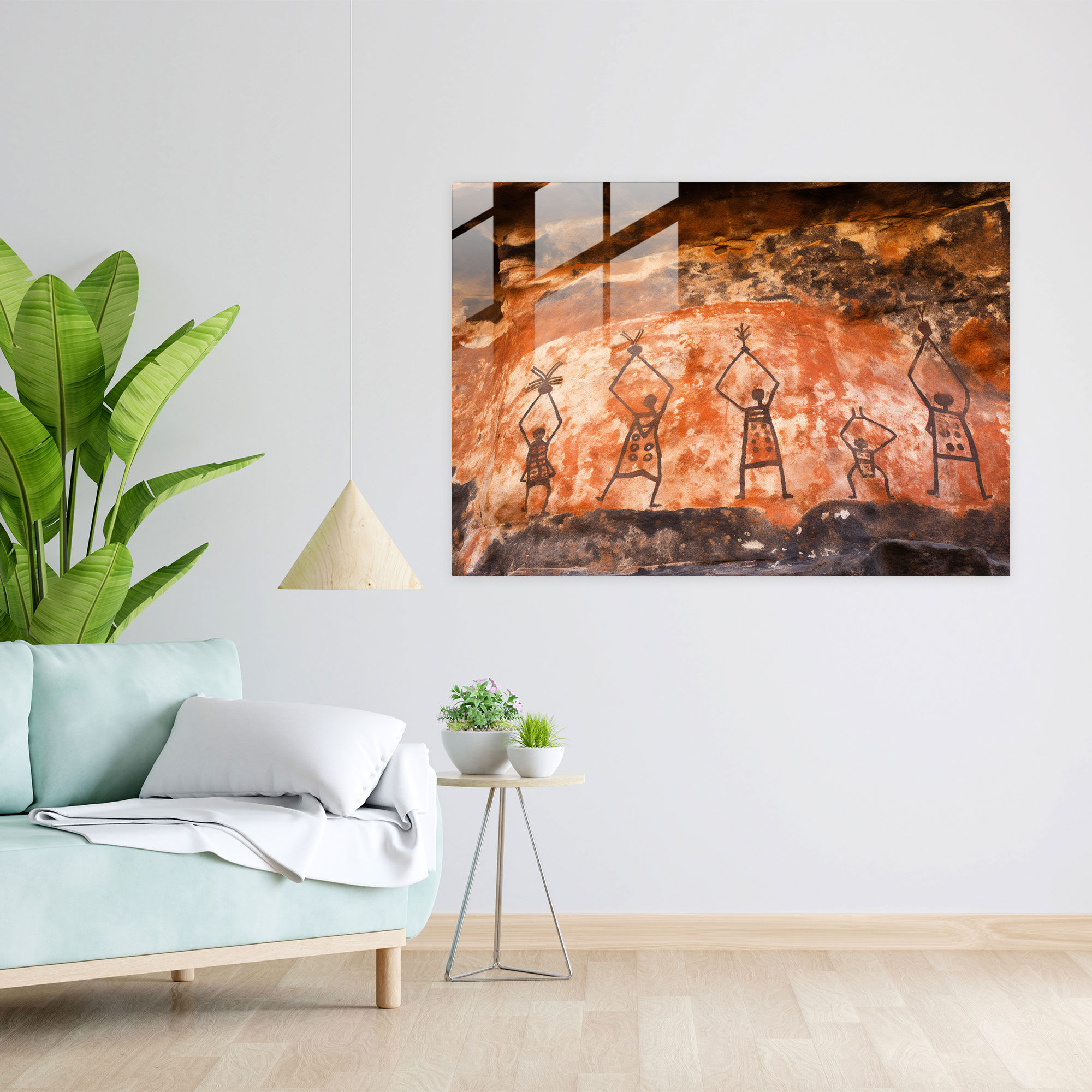 Contemporary Aboriginal Rock Art Glass Print - Aborginal, Glass Print, Modern Art, Aboriginal