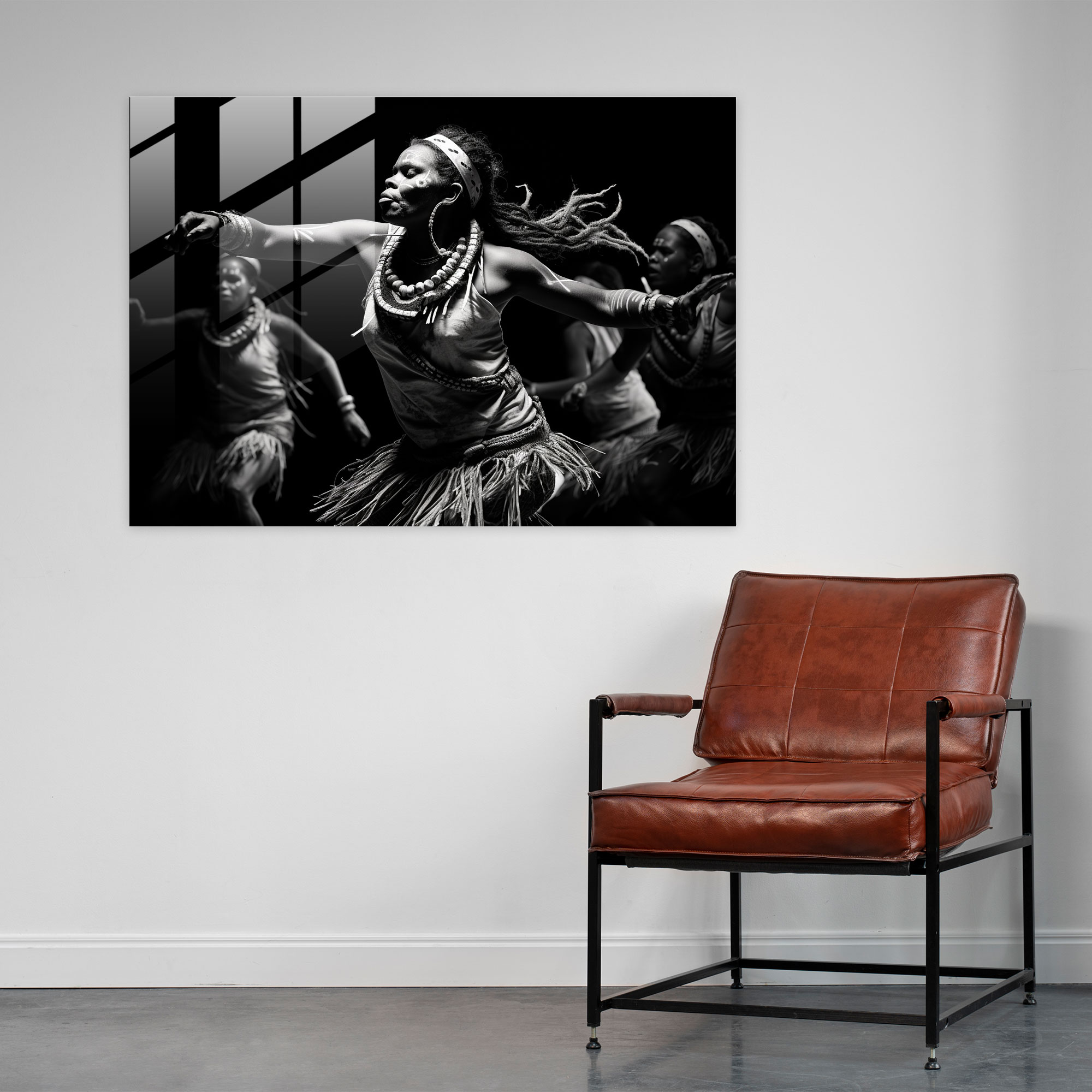 Indigenous Aboriginal Dance Glass Print - Aborginal, Glass Art, Captivating Piece, Indigenous Dance