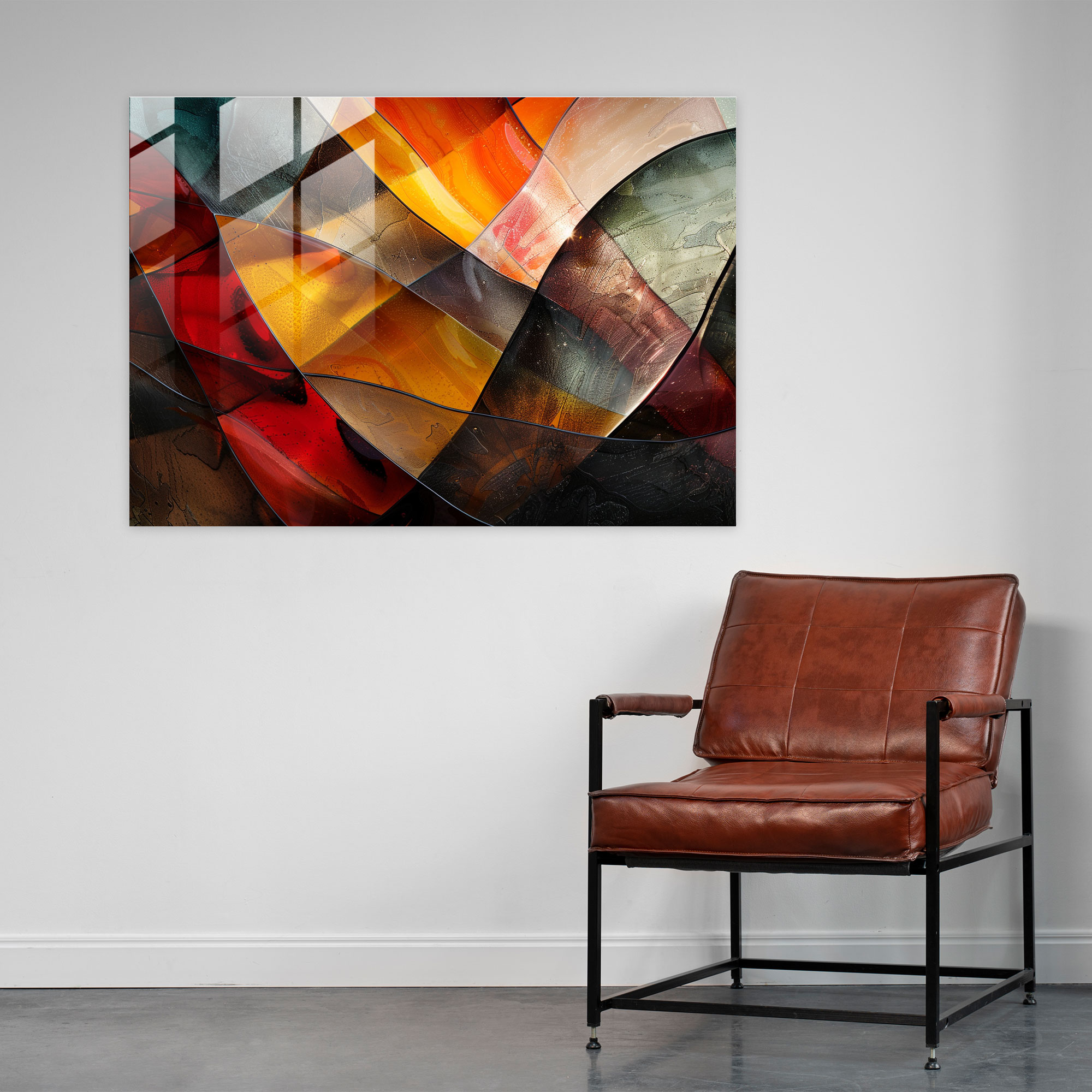 Translucent Layers Glass Art - Abstract Art, Glass Art, Home Decoration, Abstract Art