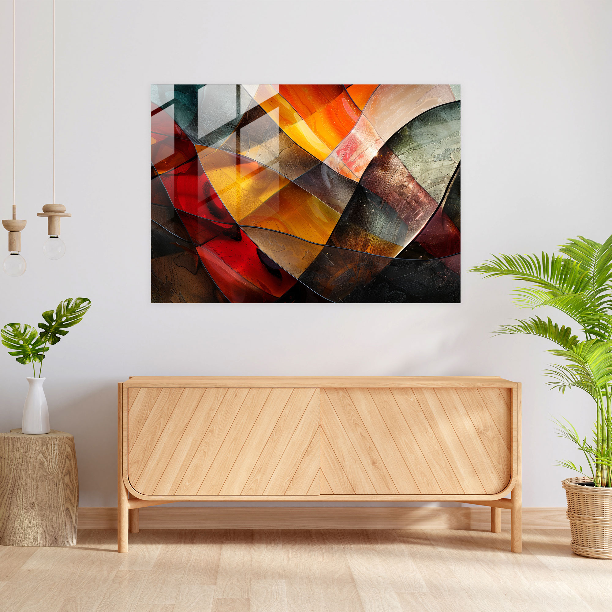 Translucent Layers Glass Art - Abstract Art, Glass Art, Home Decoration, Abstract Art