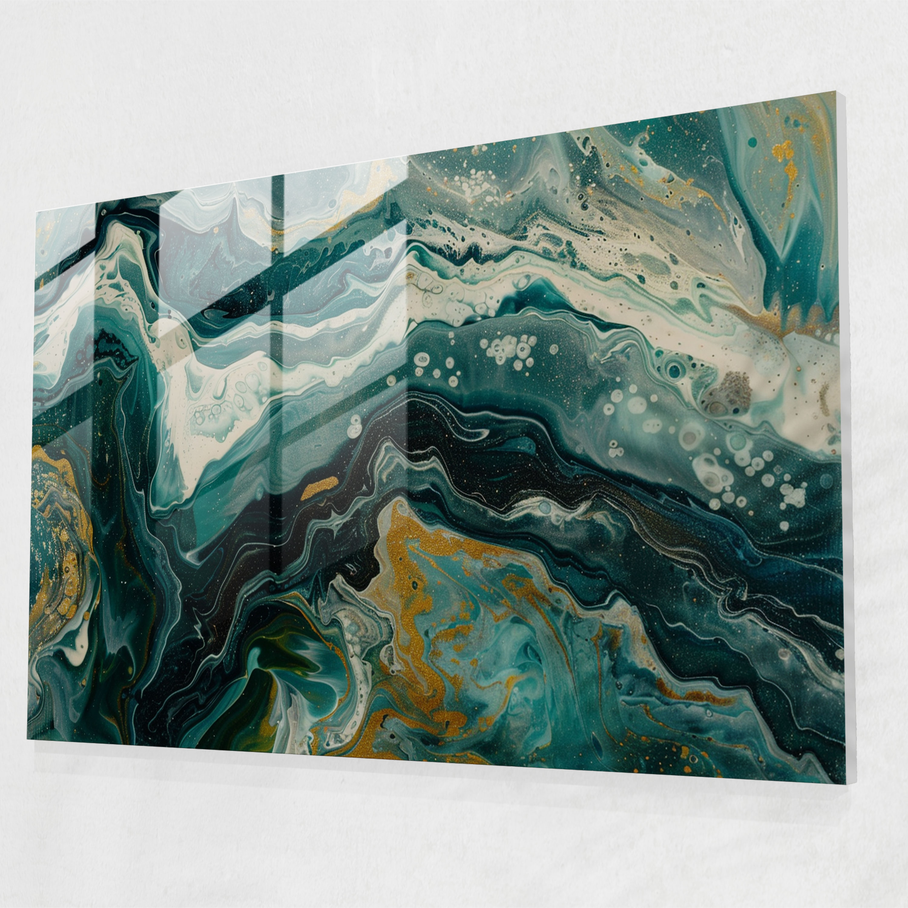 Organic Shapes Glass Home Decoration - Abstract Art, Modern Art, Home Decoration, Glass Art