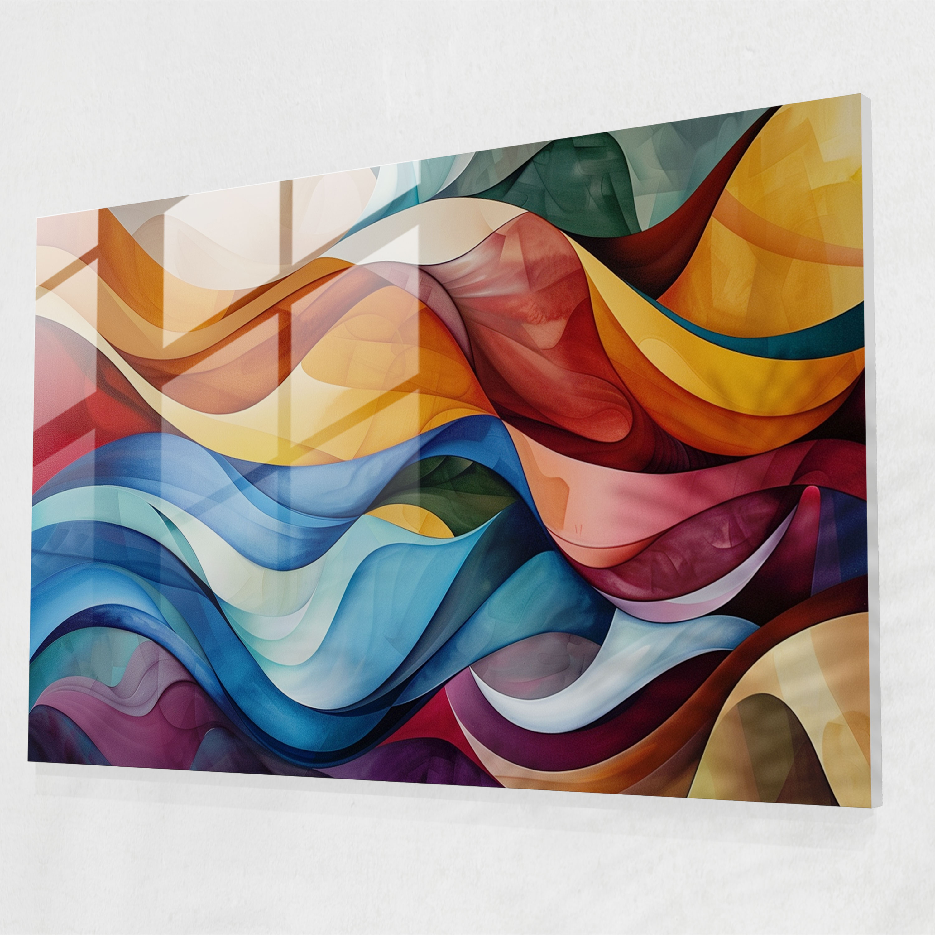 Organic Abstract Art Glass Wall Art - Abstract Art, Abstract Art, Glass Wall Art, Home Decoration