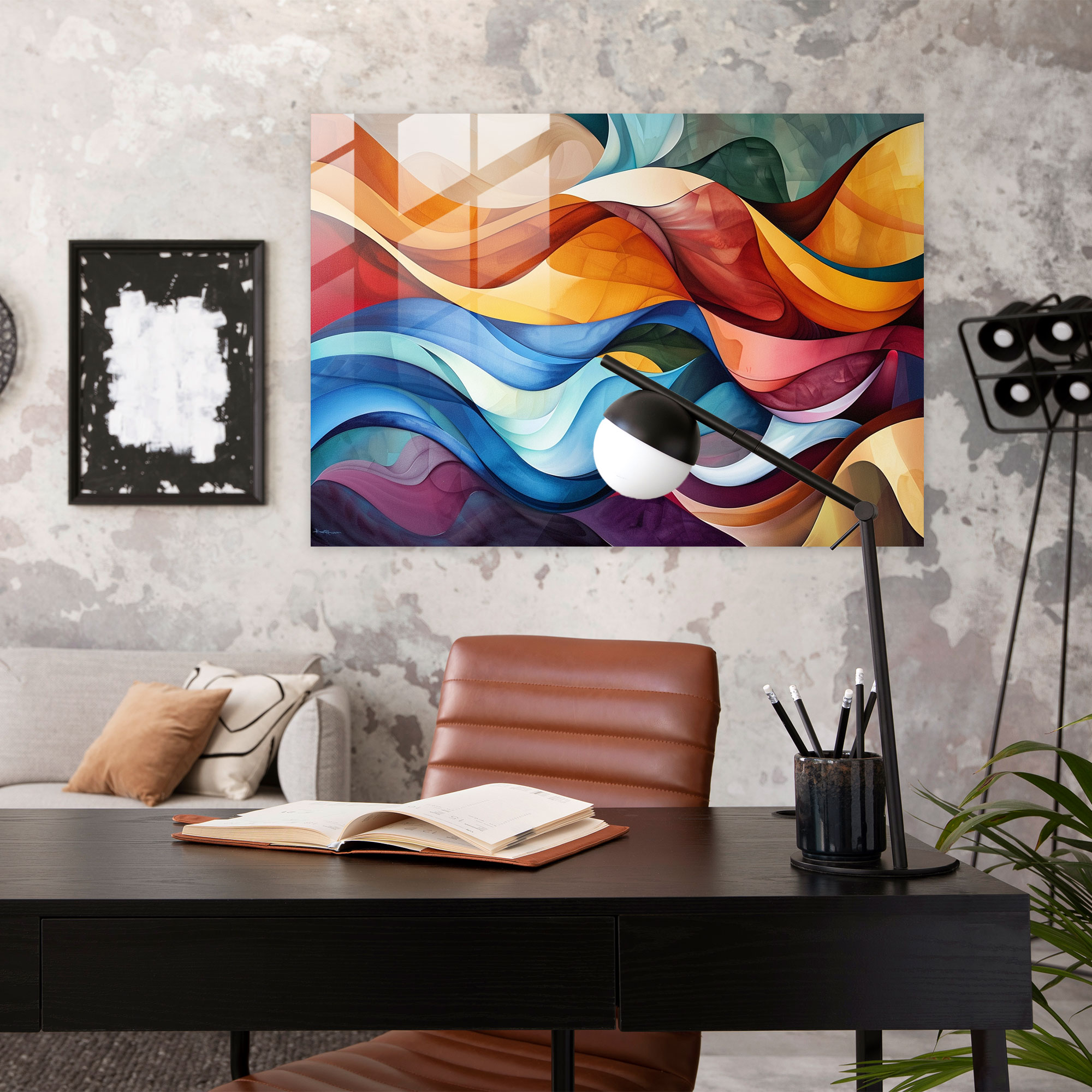 Organic Abstract Art Glass Wall Art - Abstract Art, Abstract Art, Glass Wall Art, Home Decoration