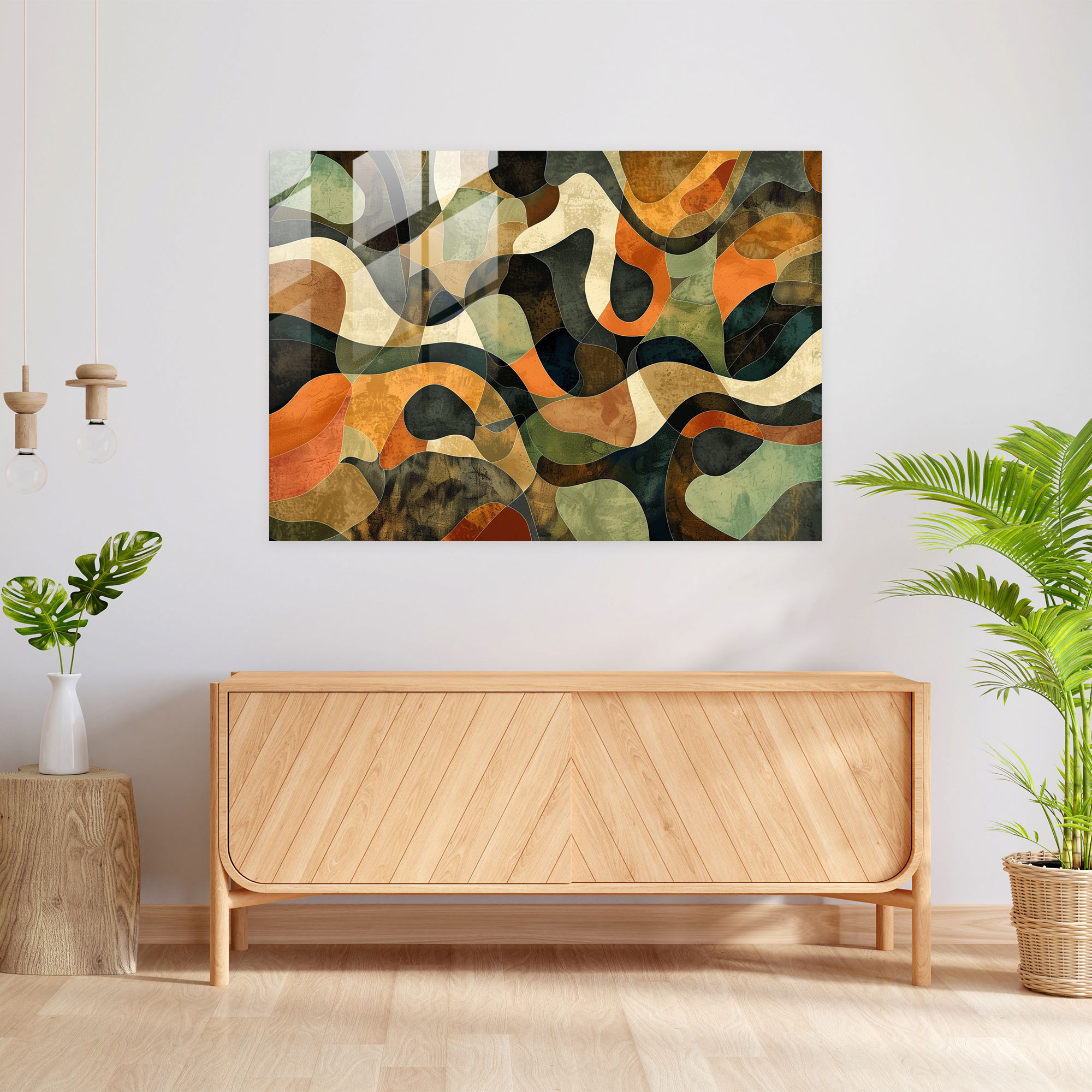 Abstract Art Glass Print Home Decoration - Abstract Art, Abstract Art, Home Decoration, Glass Print