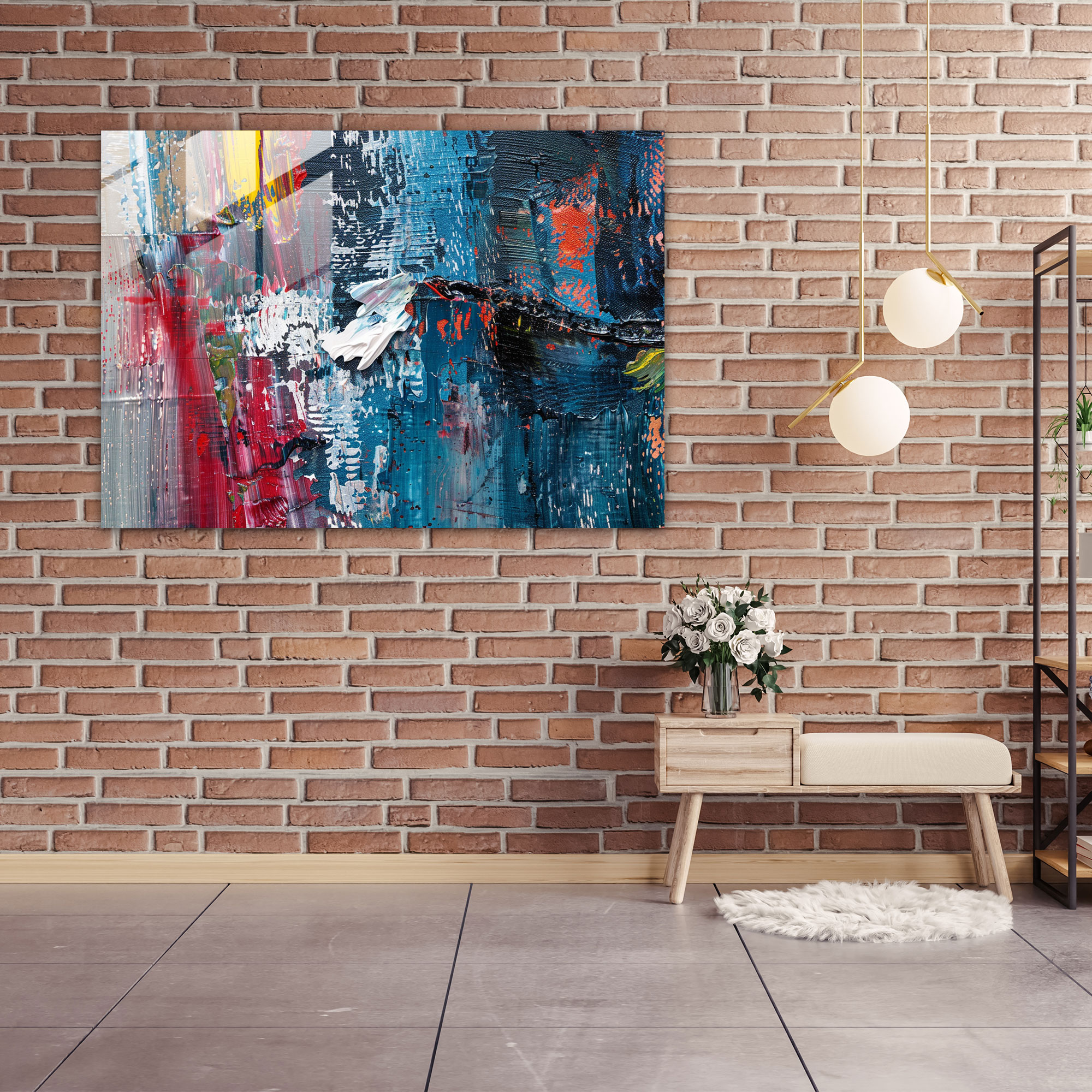 Abstract Art Home Decoration, Bold Brush Strokes And Layered Textures - Abstract Art, Modern Art, Abstract Art, Home Decoration