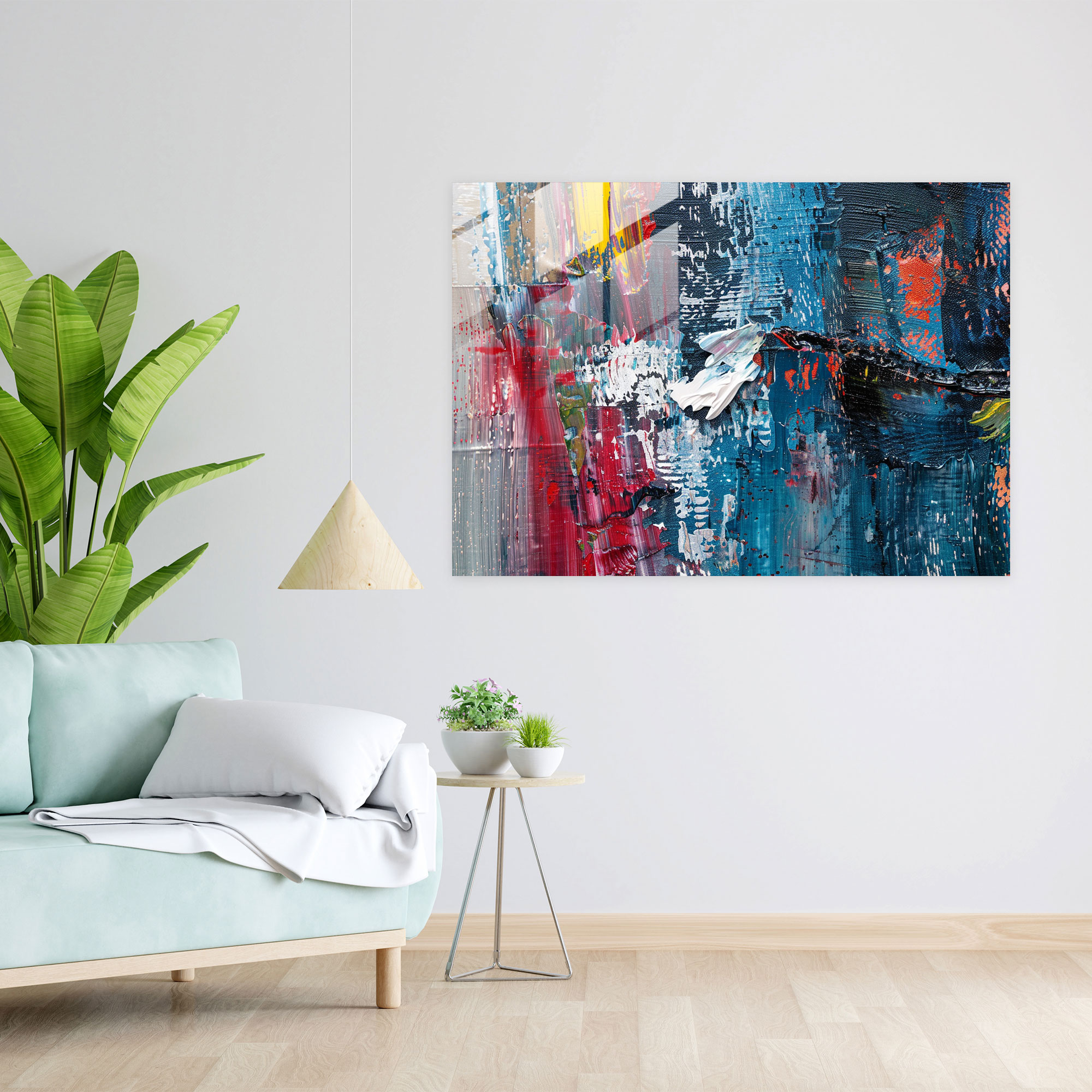 Abstract Art Home Decoration, Bold Brush Strokes And Layered Textures - Abstract Art, Modern Art, Abstract Art, Home Decoration