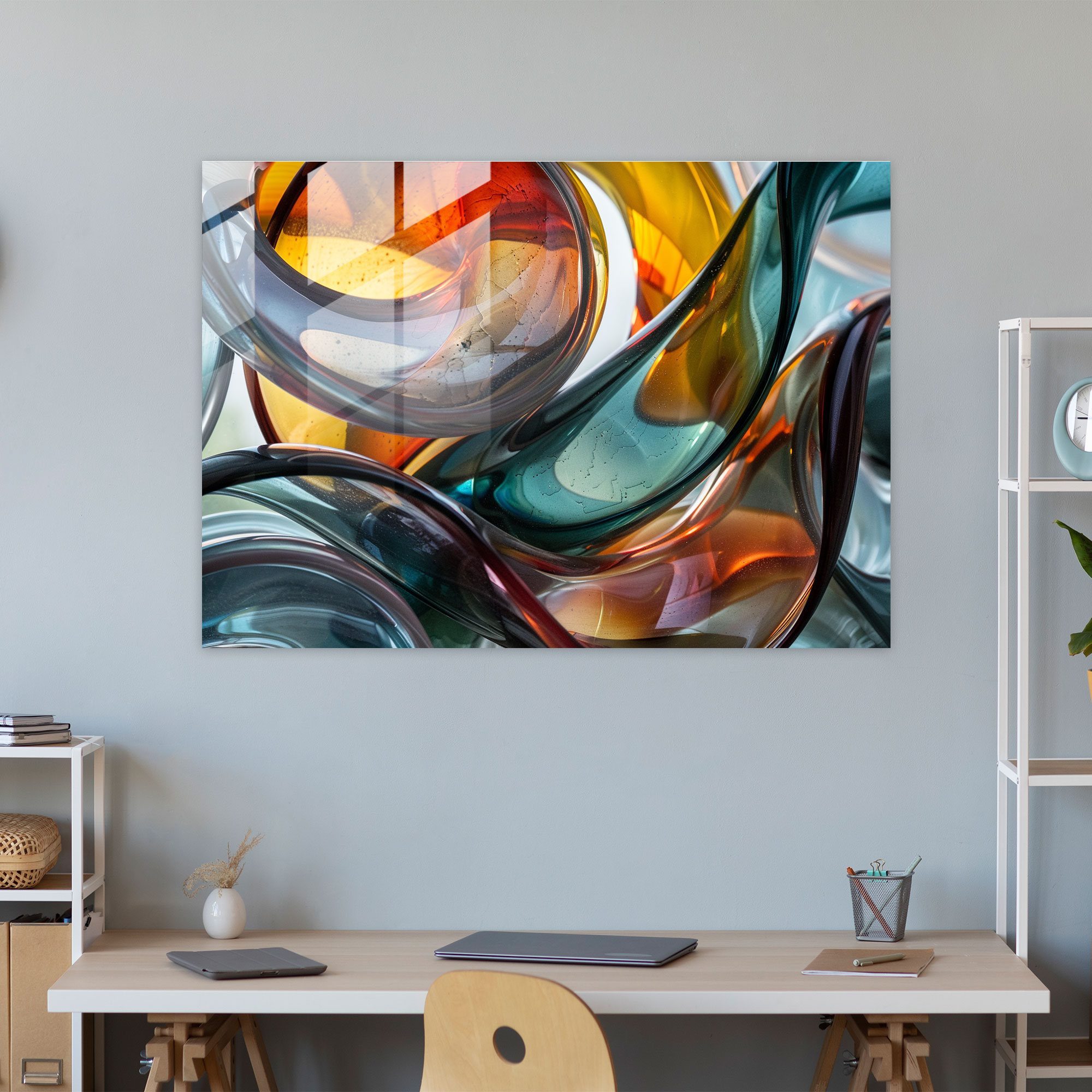Abstract Art Glass Wall Art - Abstract Art, Abstract Art, Modern Art, Glass Wall Art