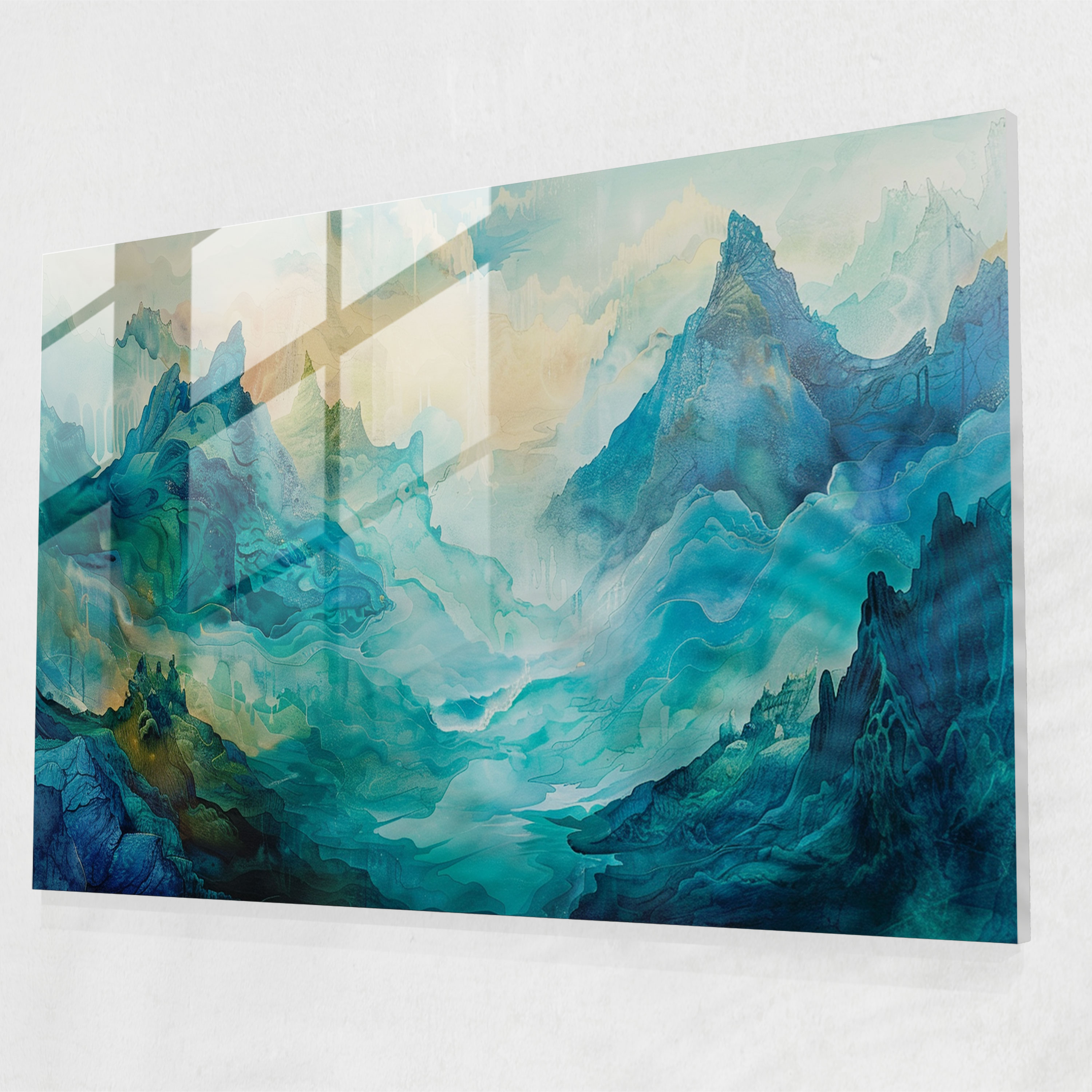 Abstract Art Wall Decoration - Abstract Art, Wall Decoration, Glass Print, Modern Art