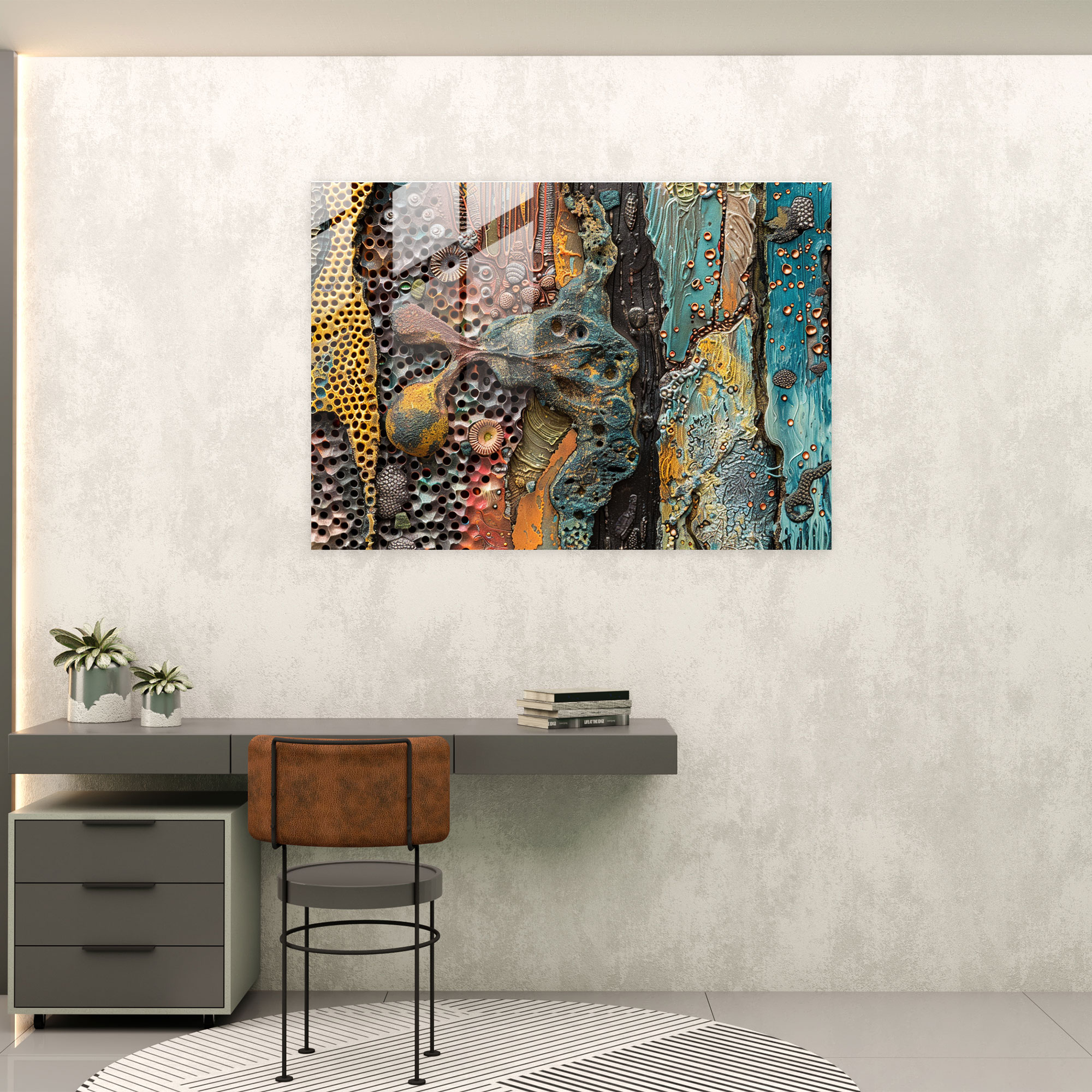 Abstract Art Modern Art - Abstract Art, Modern Art, Home Decoration, Glass Print