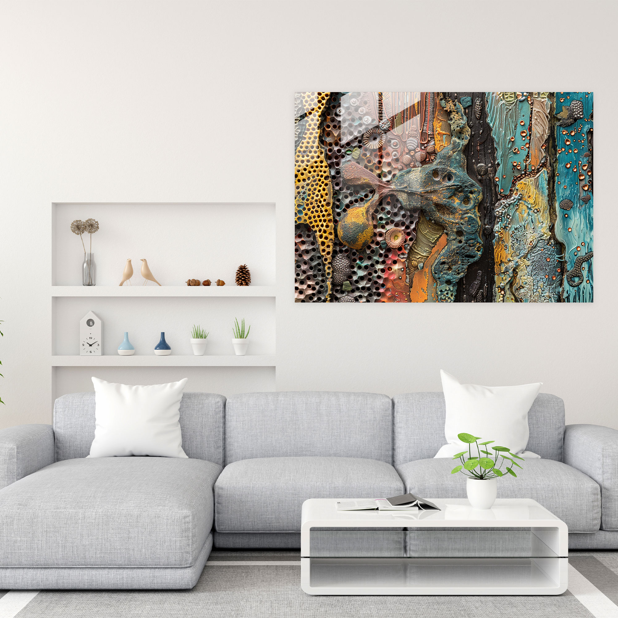 Abstract Art Modern Art - Abstract Art, Modern Art, Home Decoration, Glass Print