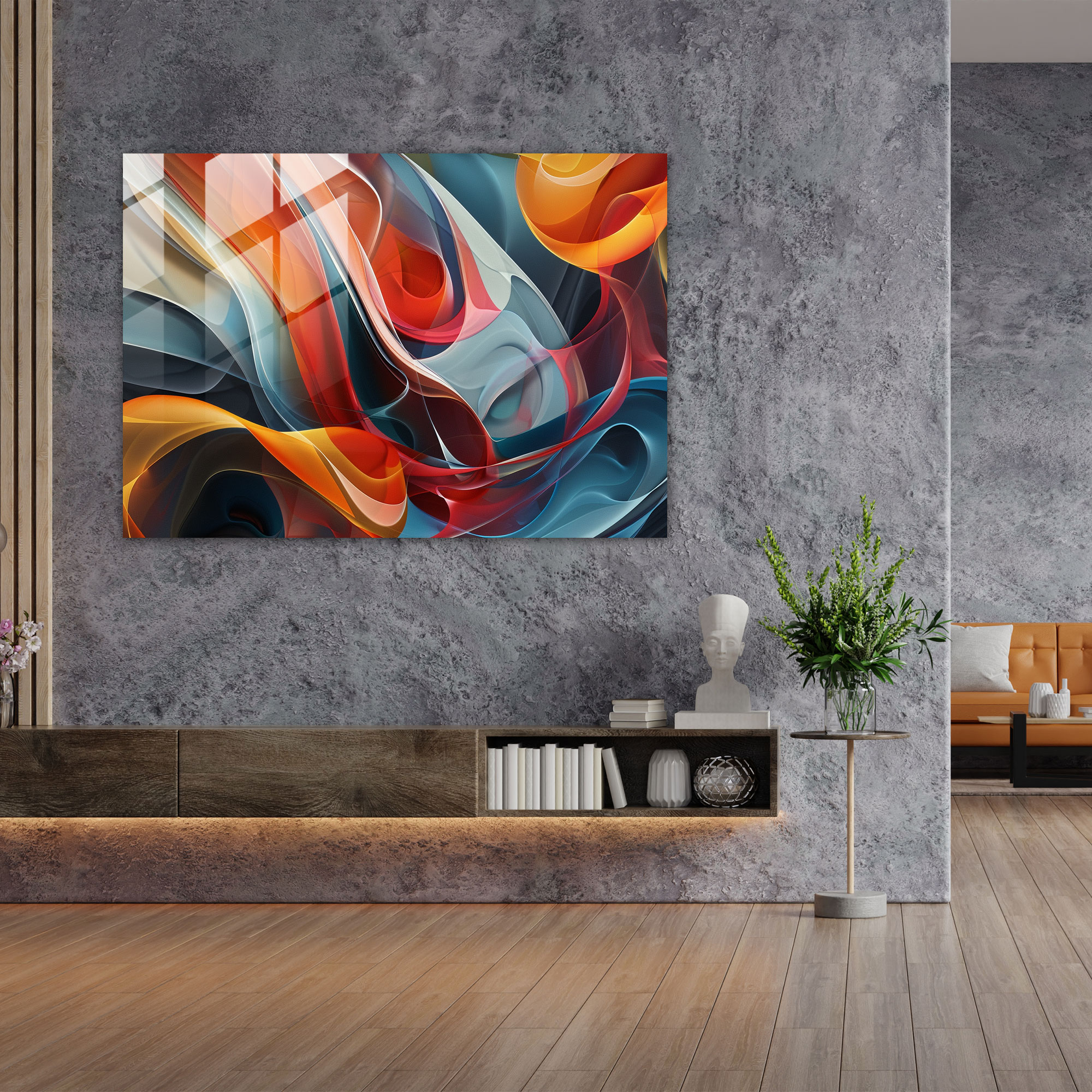 Abstract Art Glass Print - Abstract Art, Modern Art, Abstract Art, Glass Print