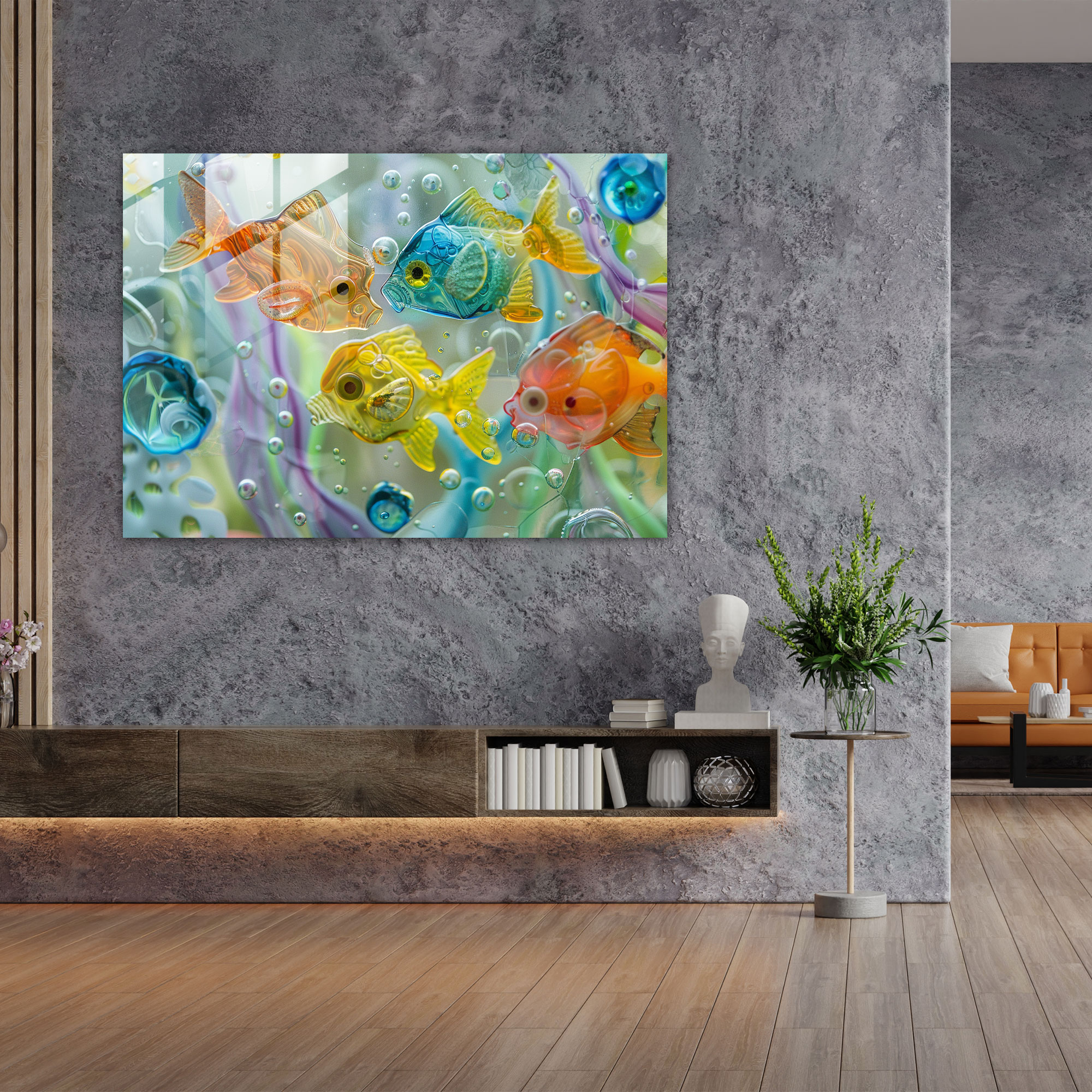 Abstract Art Glass Wall Art - Abstract Art, Wall Decoration, Abstract Art, Modern Art