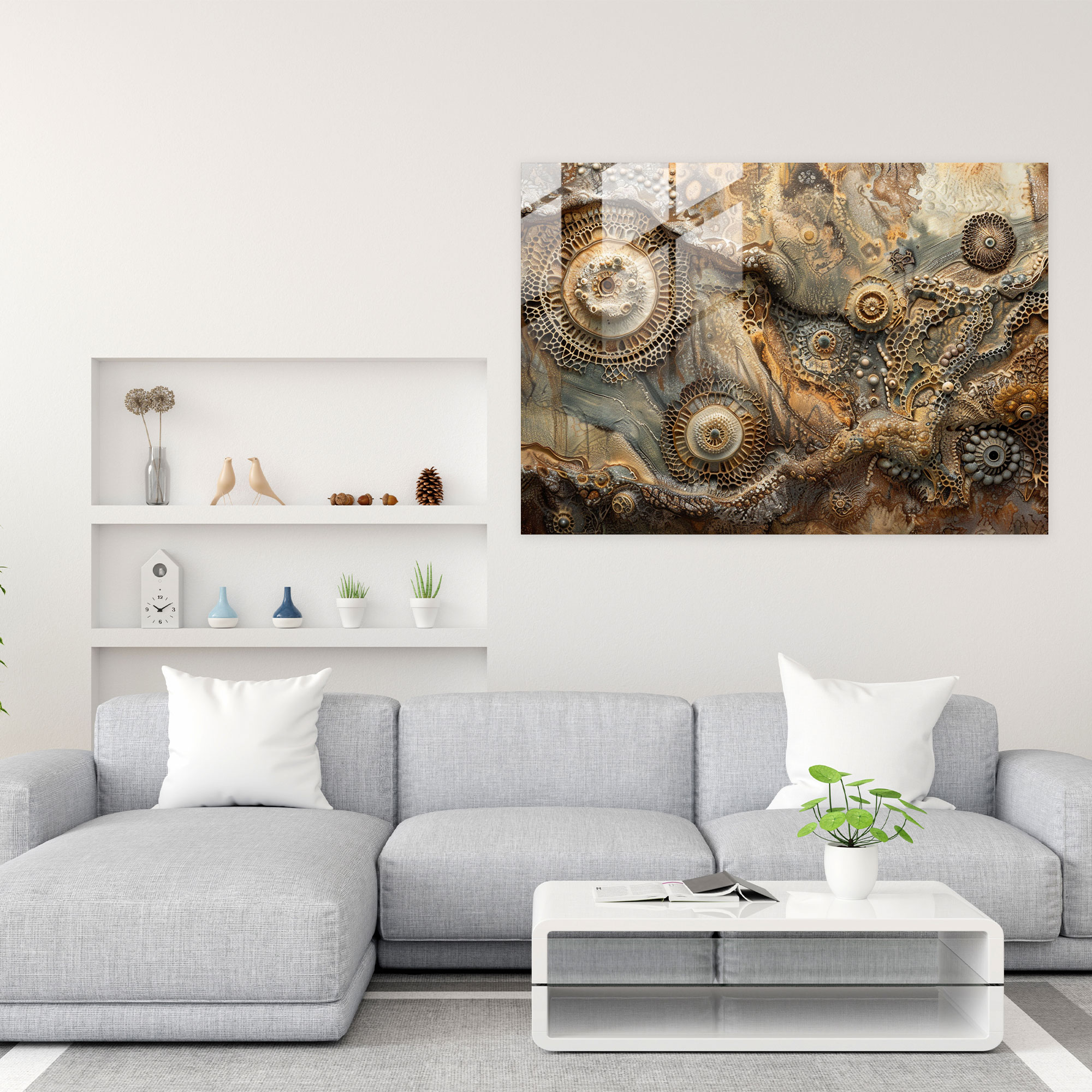 Abstract Art Wall Decoration - Abstract Art, Glass Wall Art, Modern Art, Wall Decoration