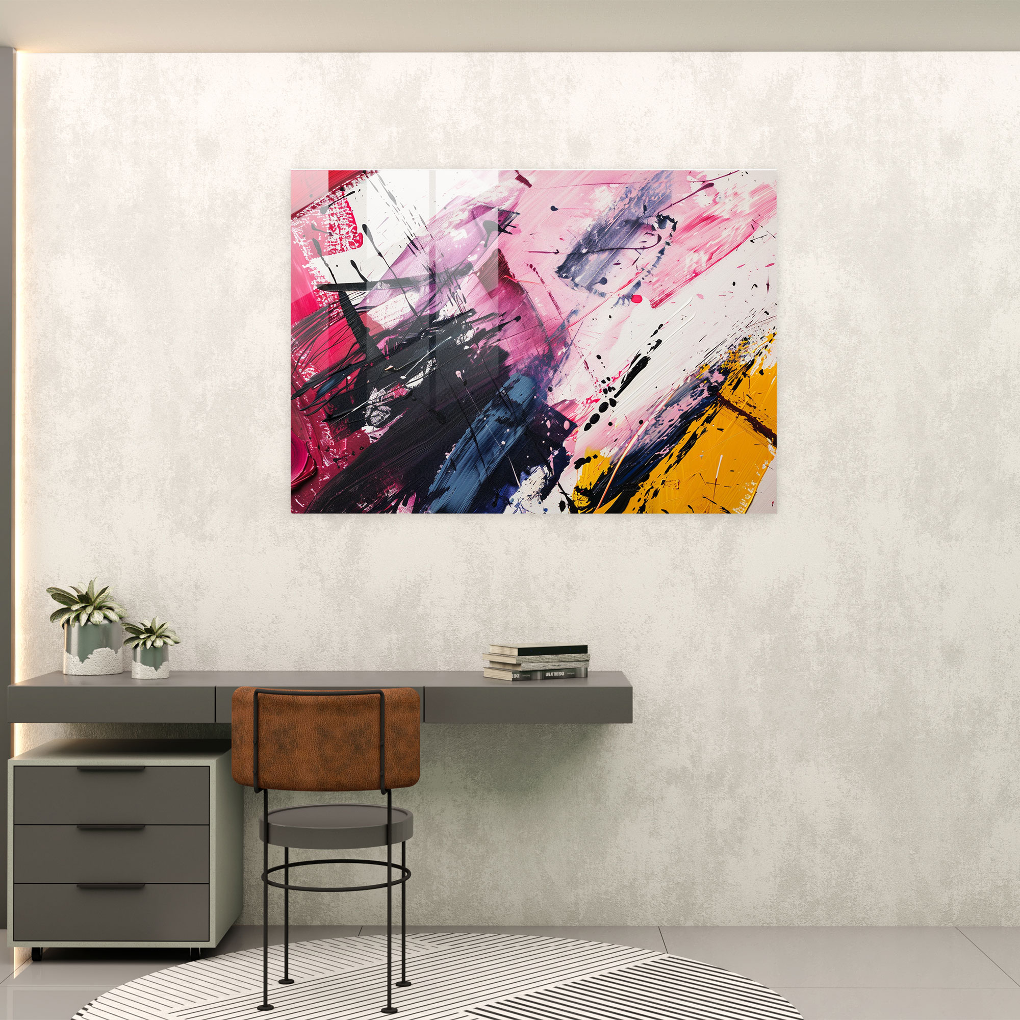 Abstract Art Glass Print - Abstract Art, Glass Print, Abstract Art, Home Decoration