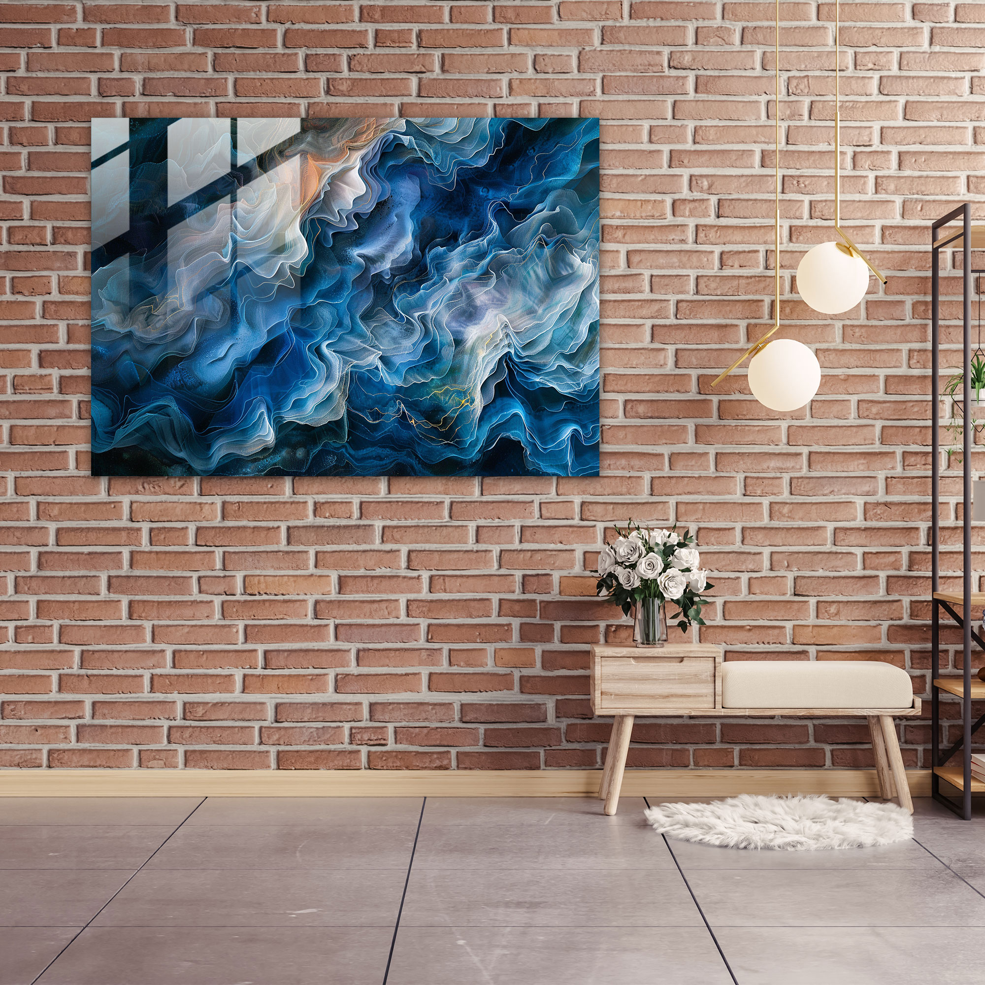 Abstract Art Ethereal Landscape Wall Decoration - Abstract Art, Modern Art, Glass Print, Glass Wall Art