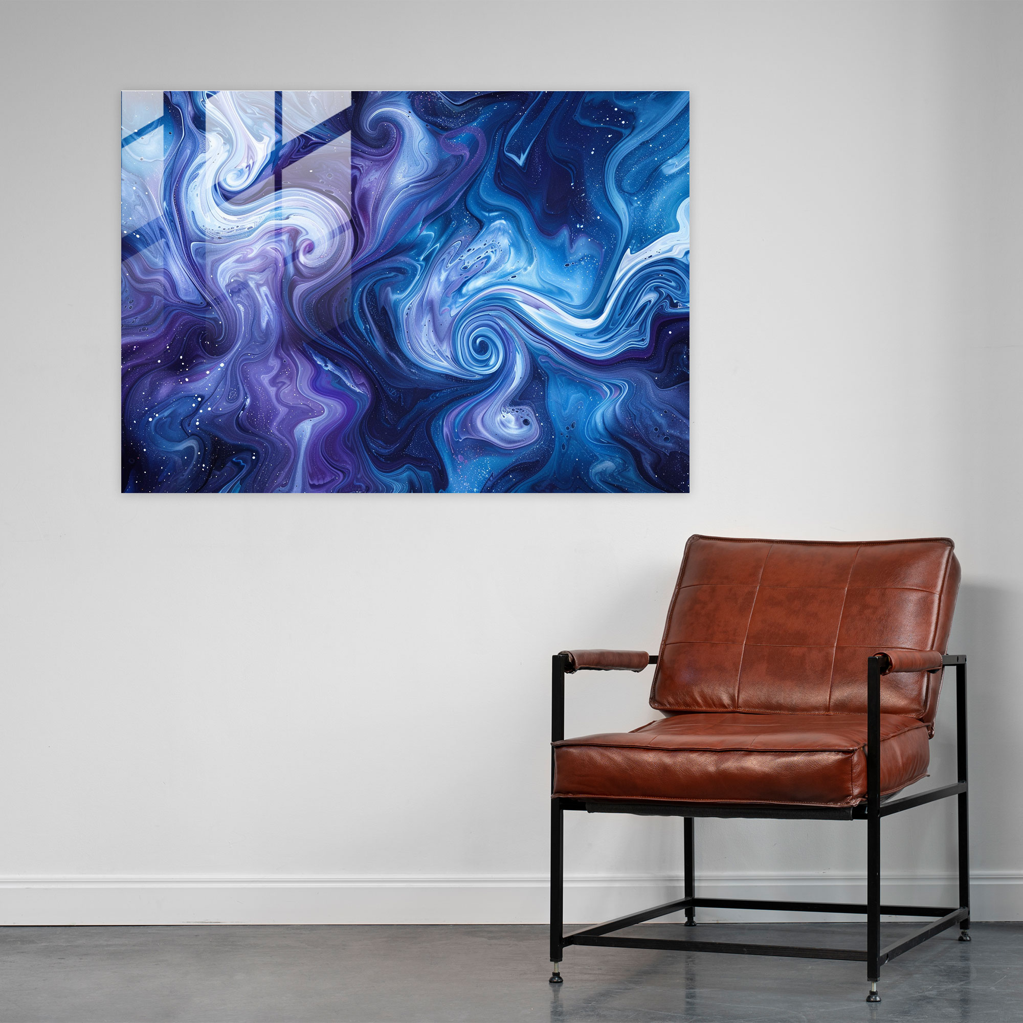 Abstract Art Glass Wall Art - Abstract Art, Modern Art, Wall Decoration, Glass Wall Art