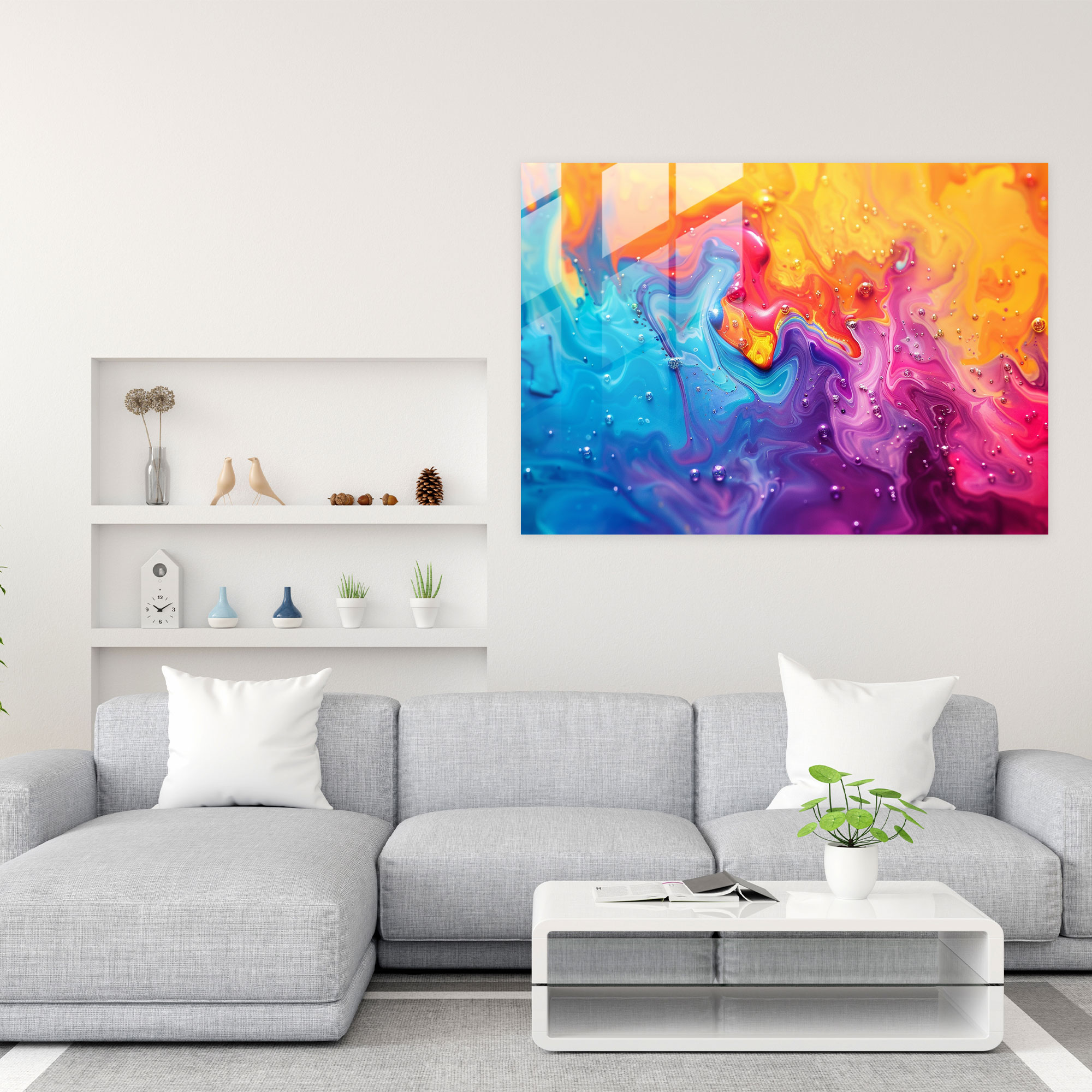 Abstract Art Wall Decoration - Abstract Art, Modern Art, Glass Print, Abstract Art