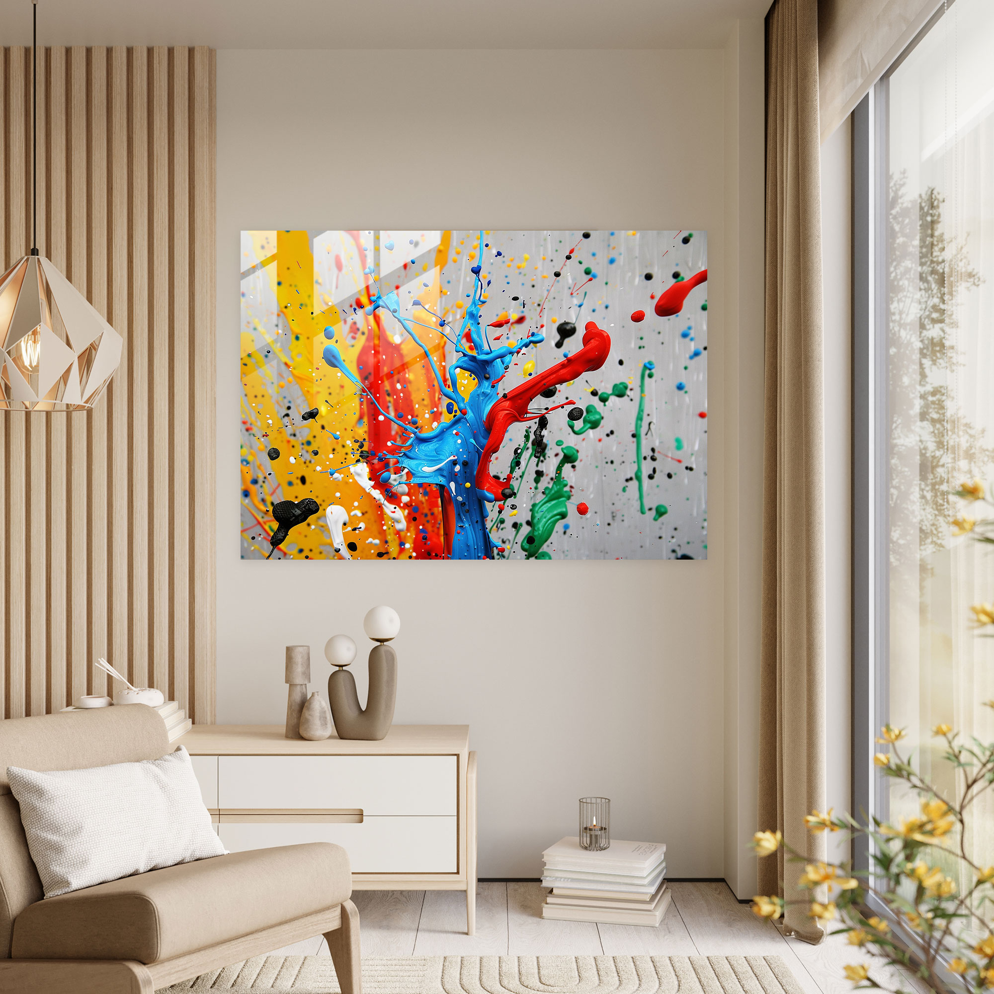 Abstract Art Glass Wall Art - Abstract Art, Glass Wall Art, Wall Decoration, Modern Art