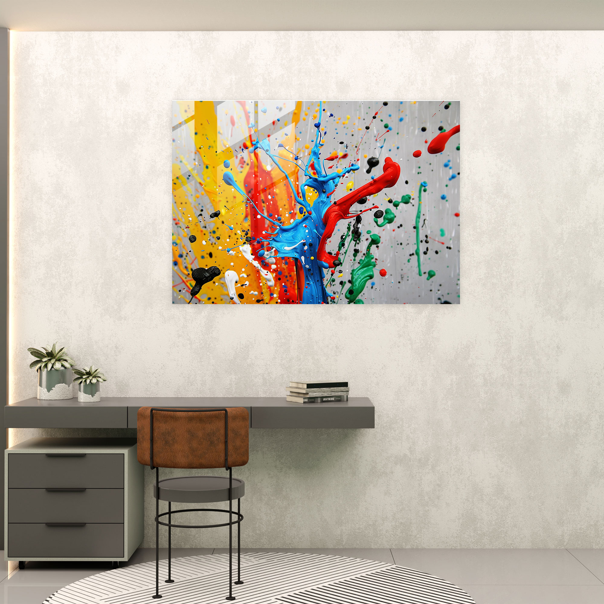 Abstract Art Glass Wall Art - Abstract Art, Glass Wall Art, Wall Decoration, Modern Art