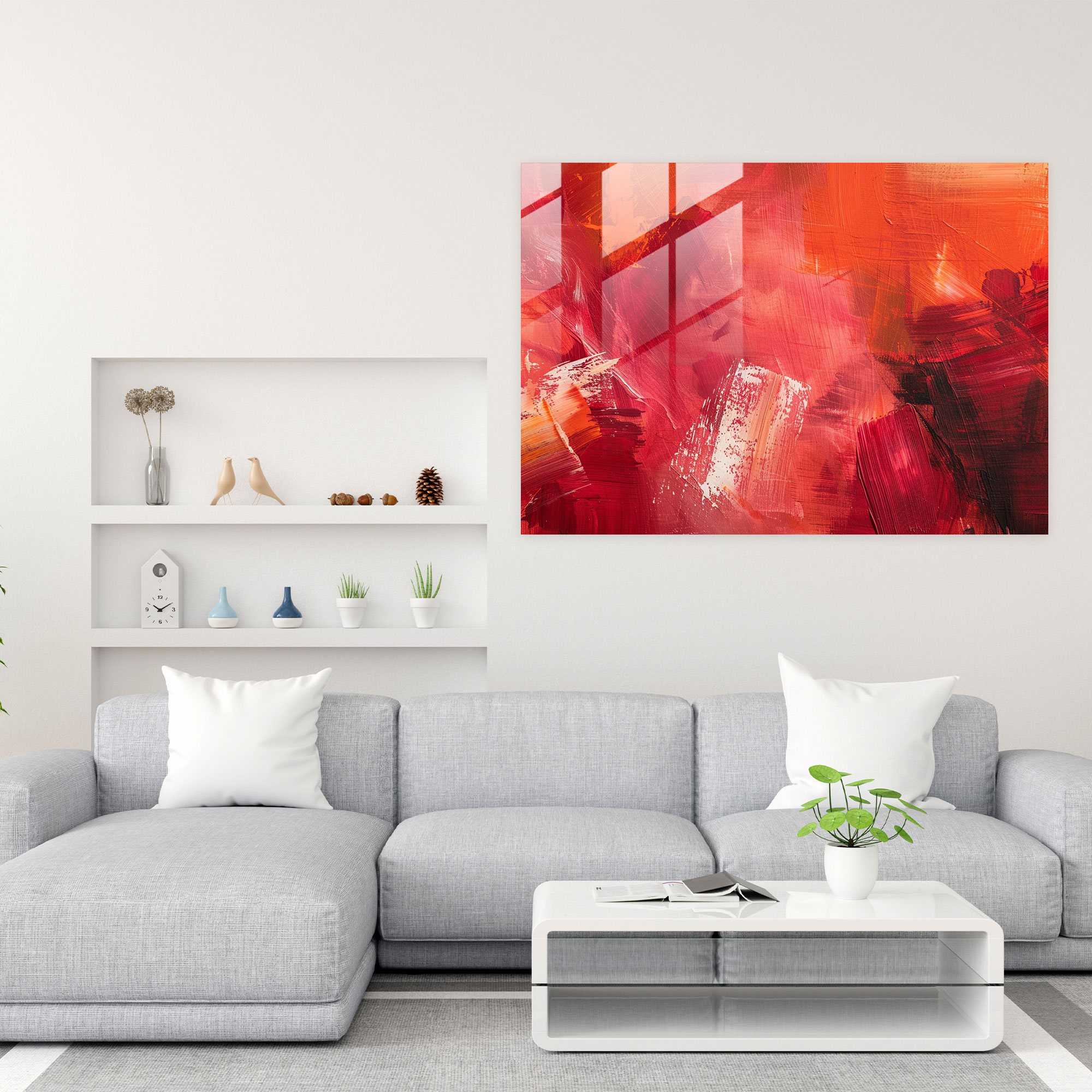 Abstract Art Glass Print - Abstract Art, Glass Print, Wall Decoration, Abstract Art