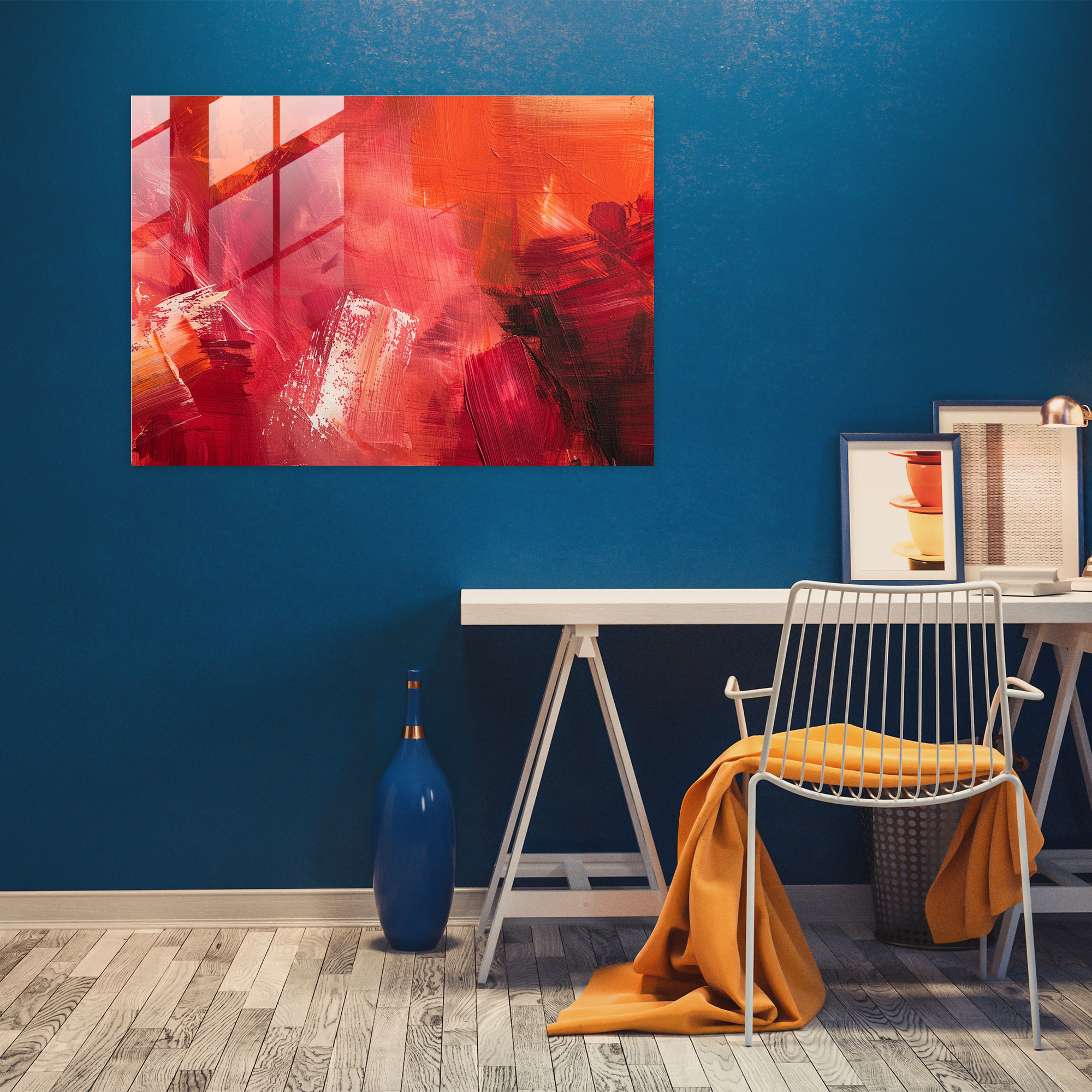 Abstract Art Glass Print - Abstract Art, Glass Print, Wall Decoration, Abstract Art