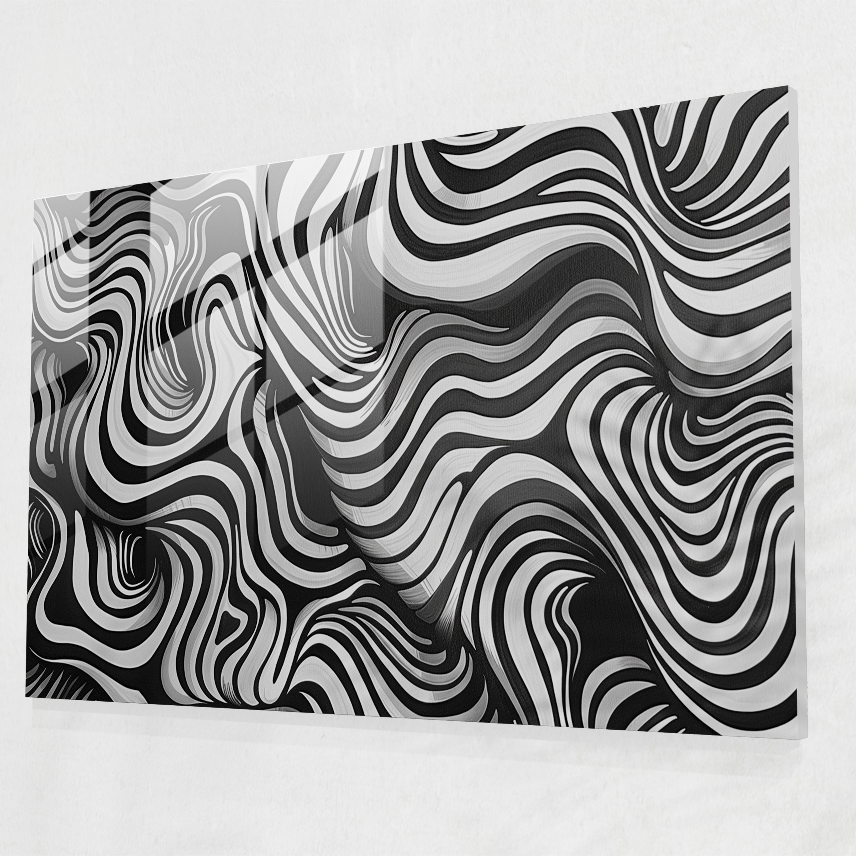 Organic Abstract Glass Wall Art - Abstract Art, Modern Art, Abstract Art, Glass Wall Art