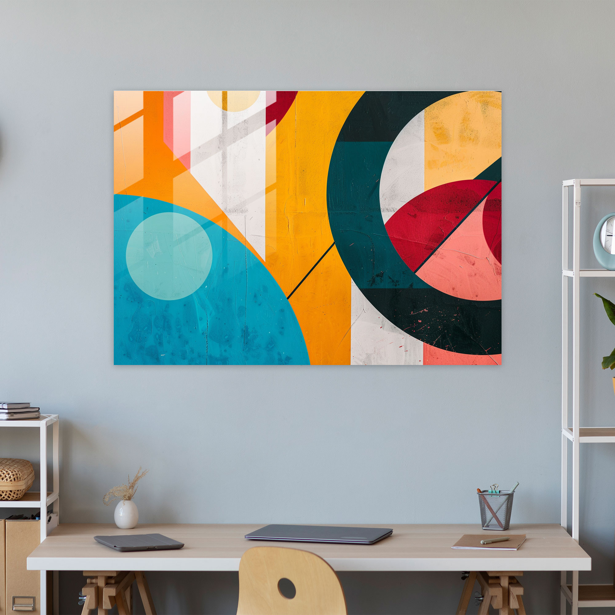 Minimalist Abstract Glass Art - Abstract Art, Wall Decoration, Minimalist Aesthetic, Home Decoration