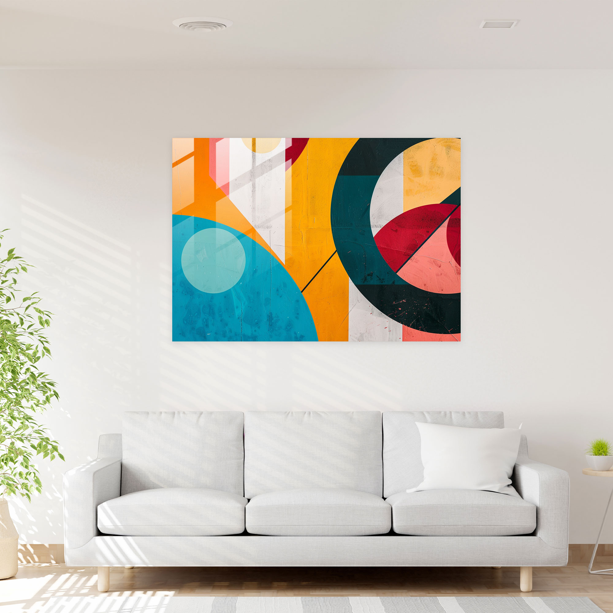 Minimalist Abstract Glass Art - Abstract Art, Wall Decoration, Minimalist Aesthetic, Home Decoration